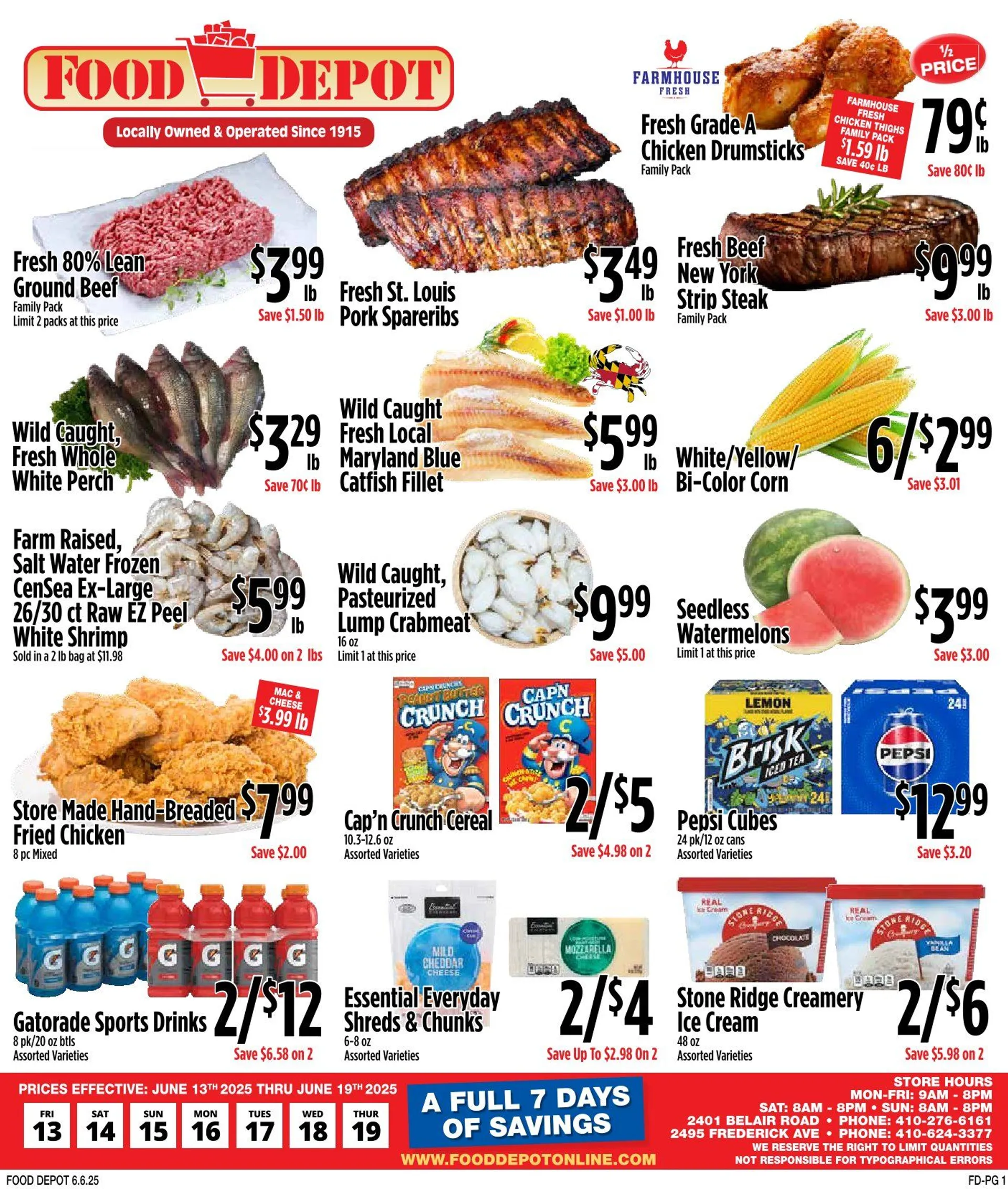 Weekly ad Food Depot sales from June 13 to June 19 2025 - Page 1
