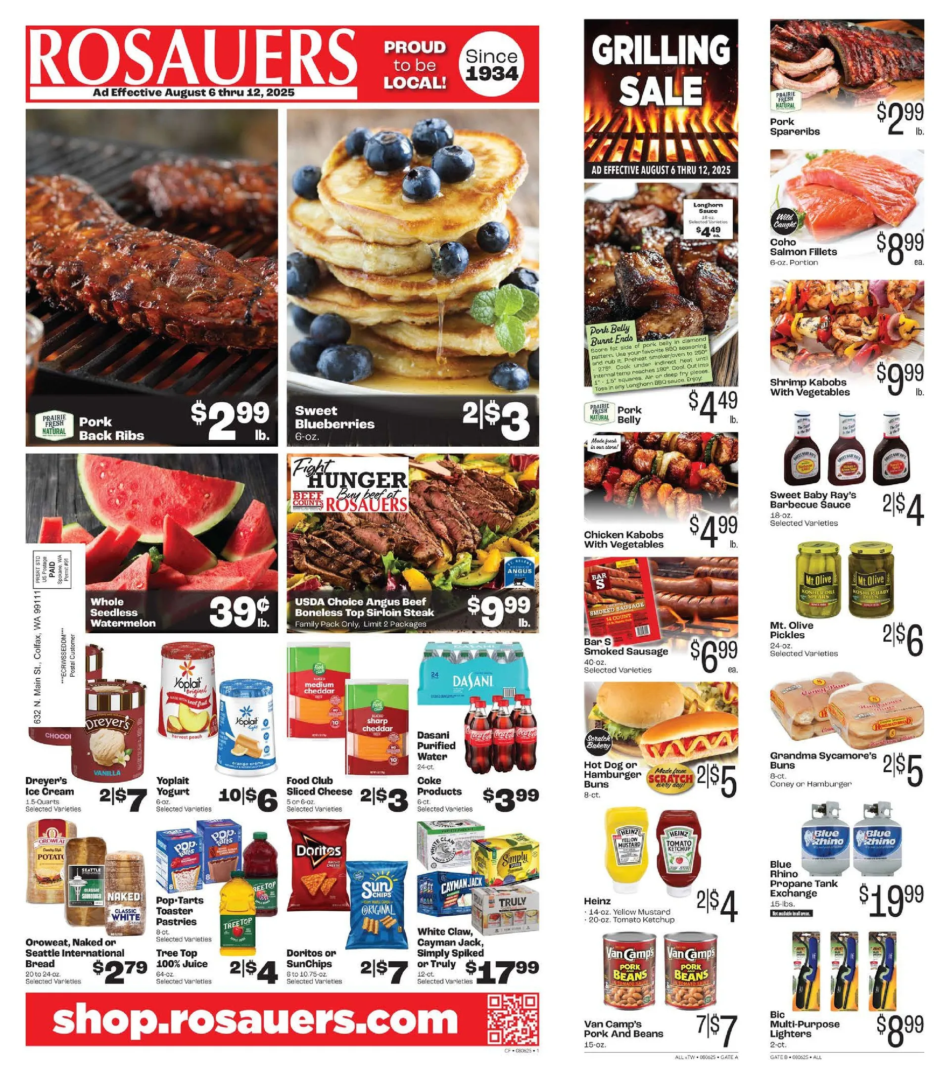 Weekly ad Rosauers Sales from August 6 to August 12 2025 - Page 1