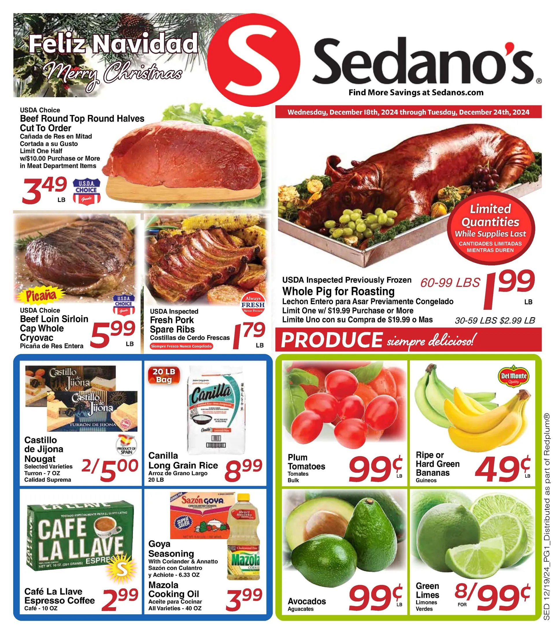 Weekly ad Sedano's Weekly Ad from December 18 to December 24 2024 - Page 