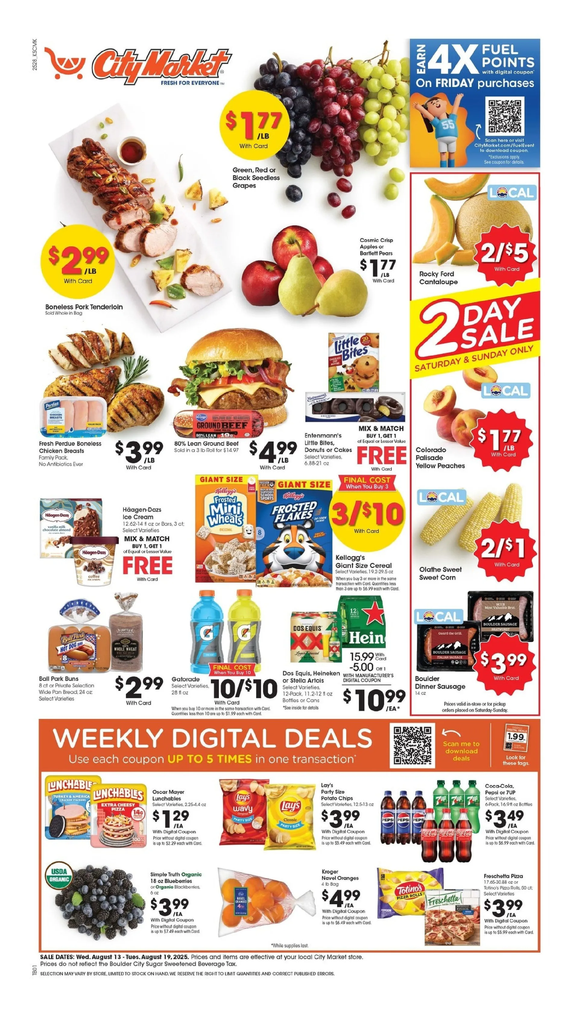 Weekly ad City Market Sales from August 13 to August 19 2025 - Page 1