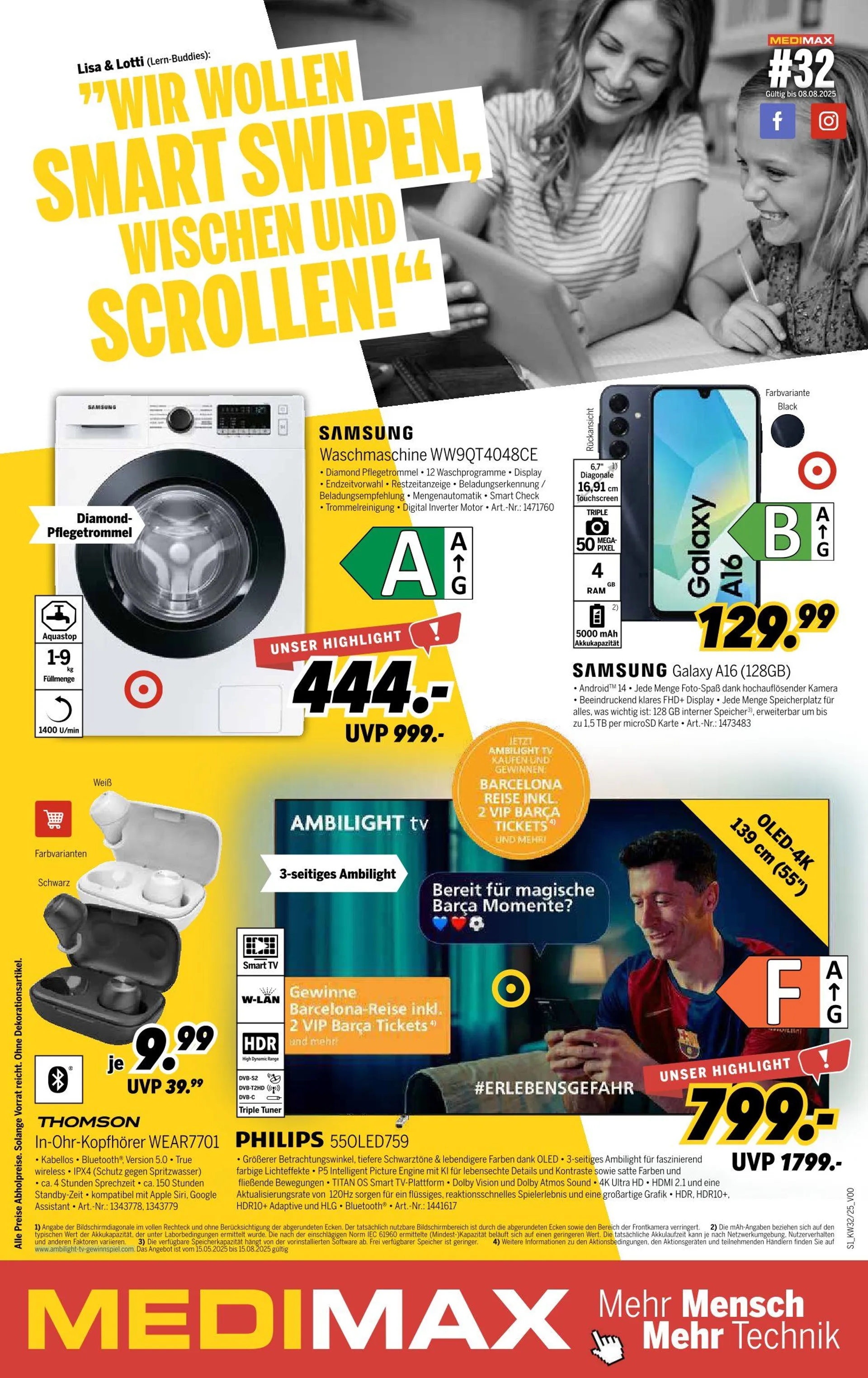 MEDIMAX Prospekte  von 1. August bis 7. August 2025 - Prospekt seite 1