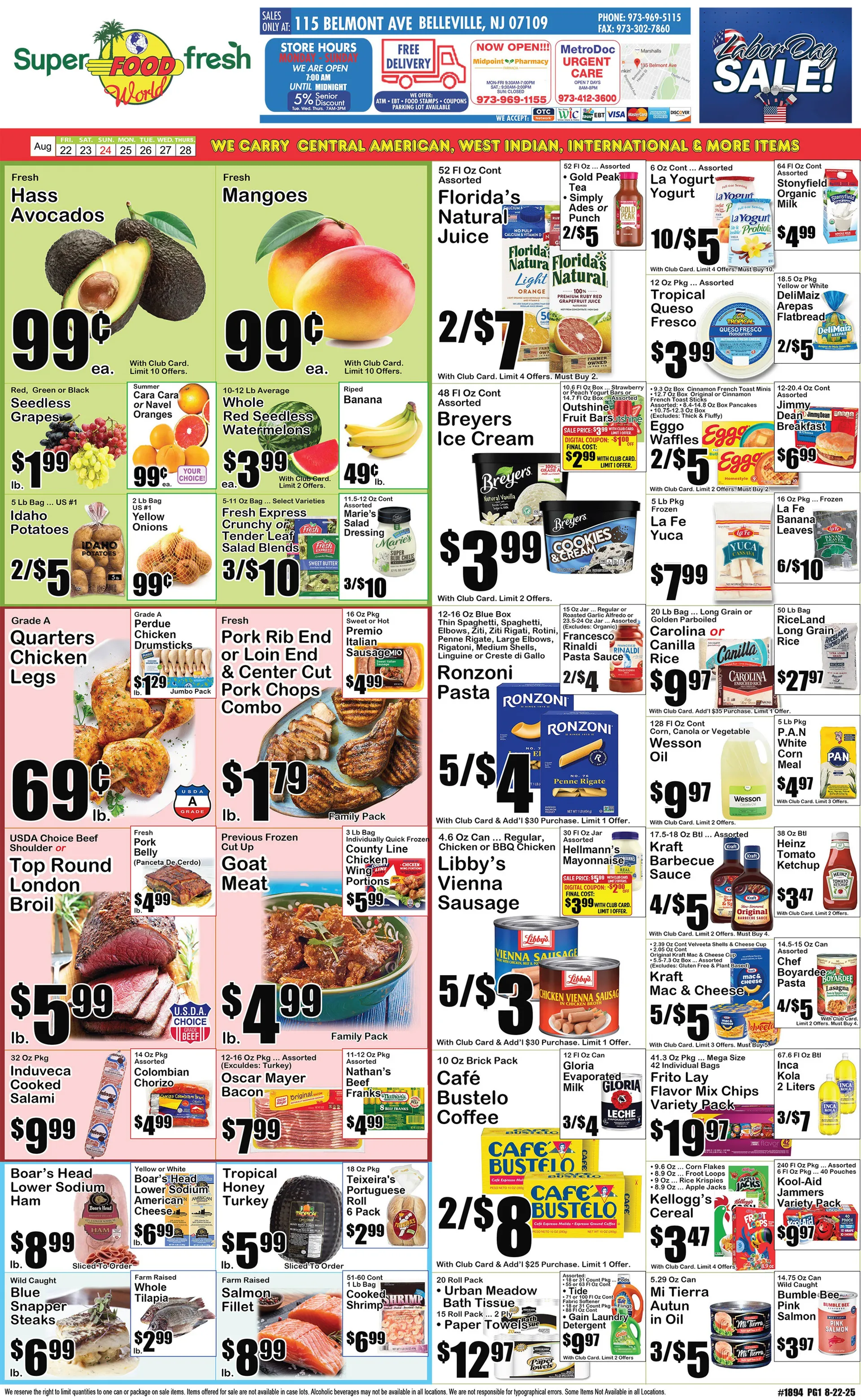 Weekly ad SuperFresh Sales from August 24 to August 28 2025 - Page 1