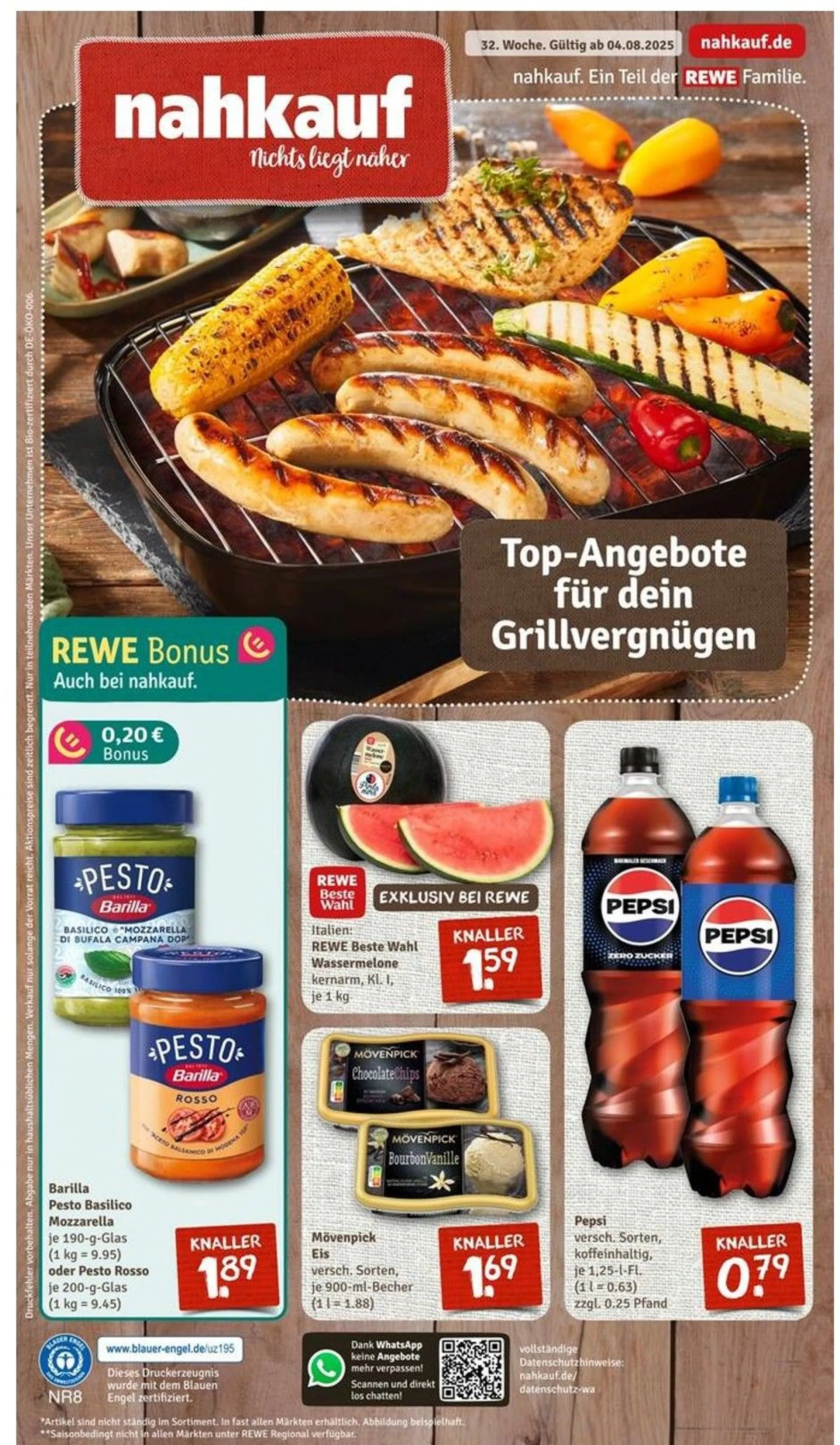 Nahkauf angebote von 4. August bis 9. August 2025 - Prospekt seite 1