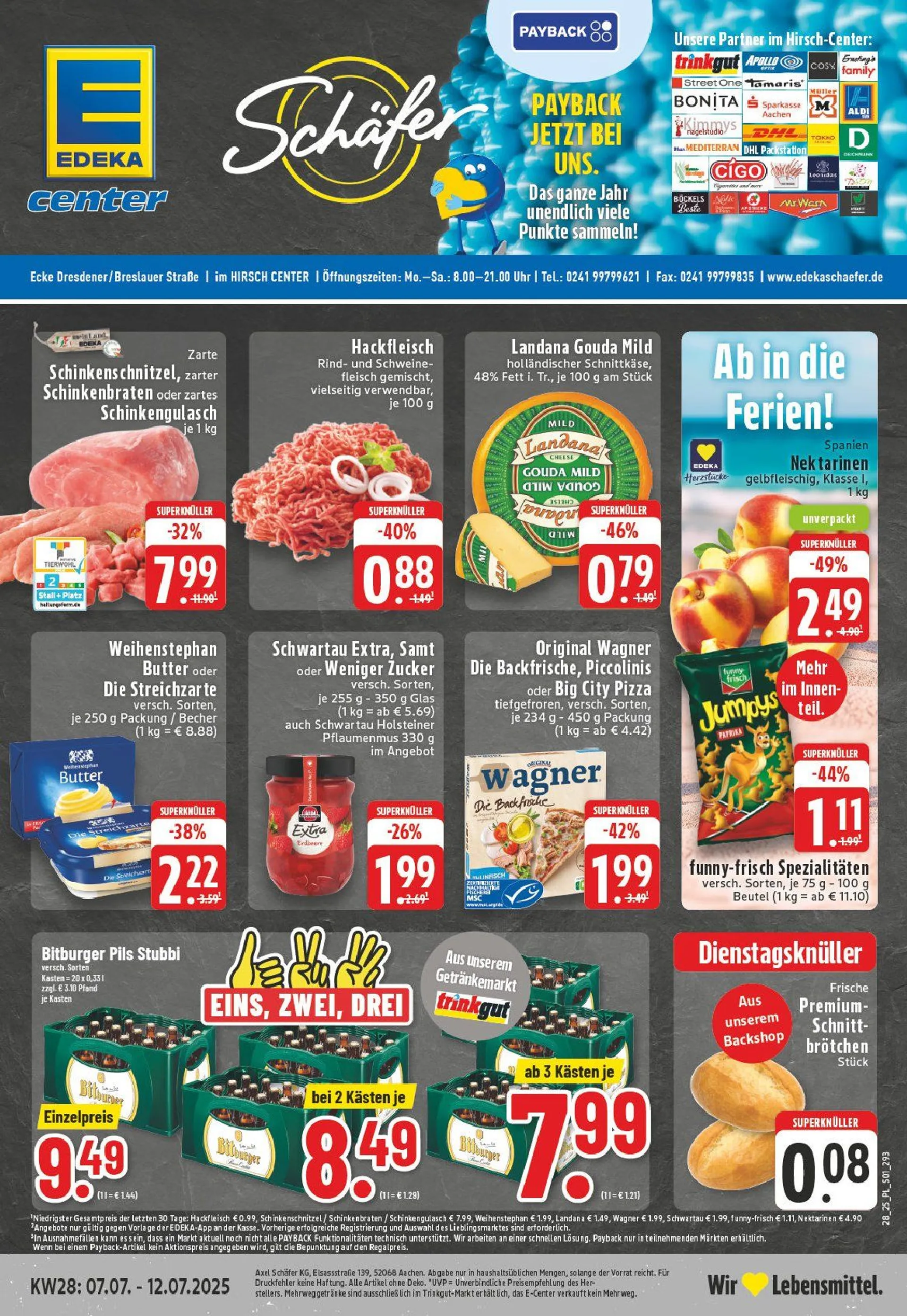 Edeka Angebote von 7. Juli bis 12. Juli 2025 - Prospekt seite 1