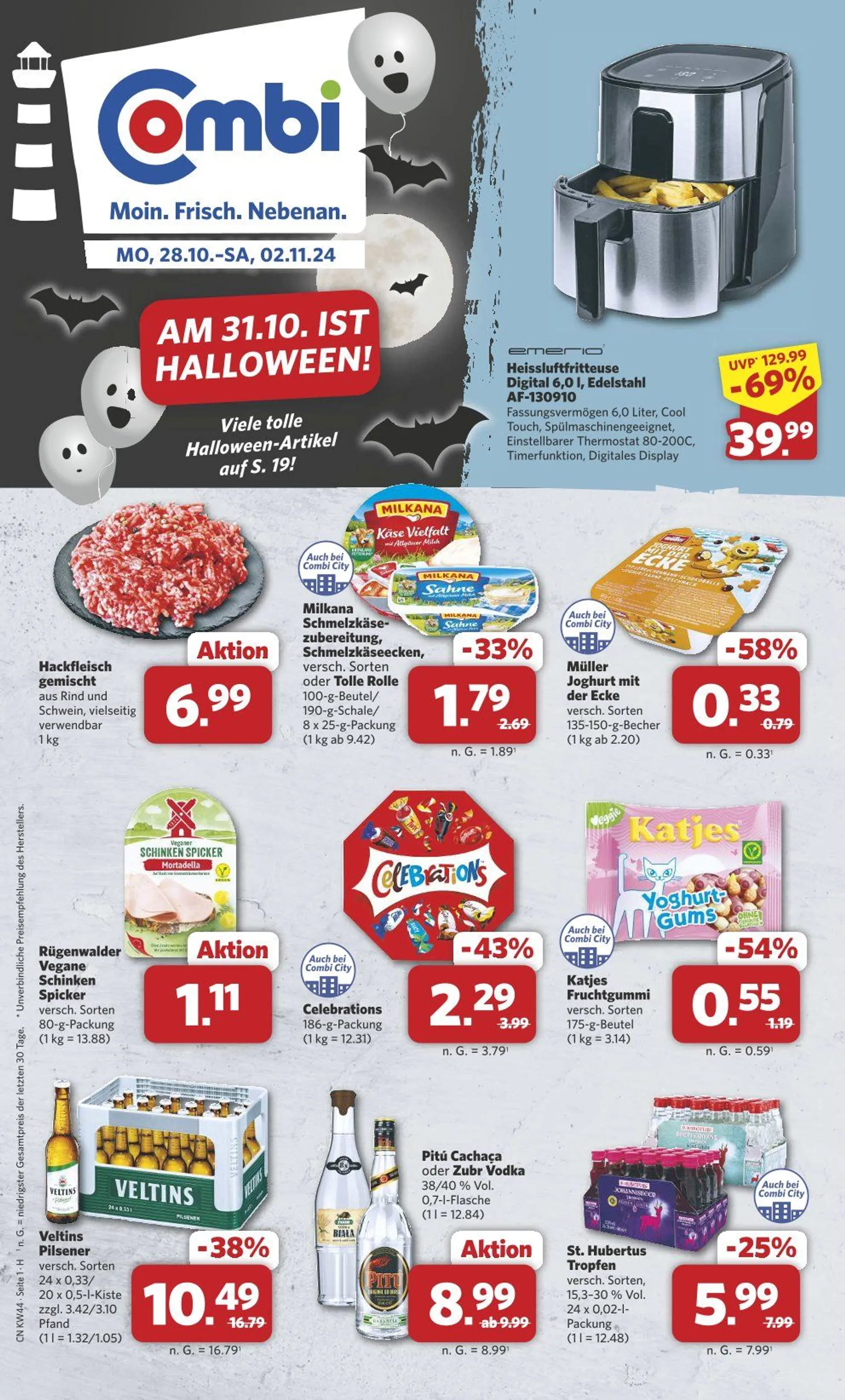 Combi Prospekts  von 28. Oktober bis 2. November 2024 - Prospekt seite 1