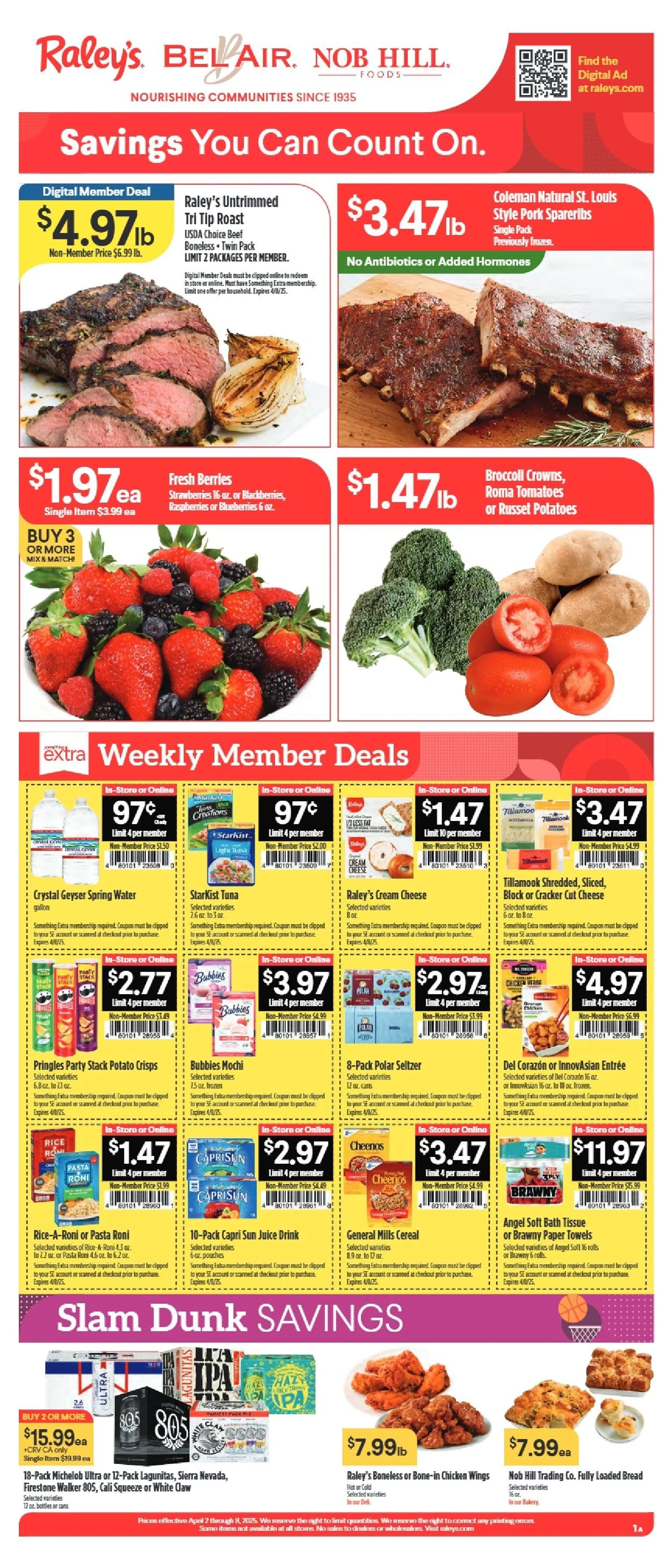 Weekly ad Raley's Deals from April 4 to April 8 2025 - Page 