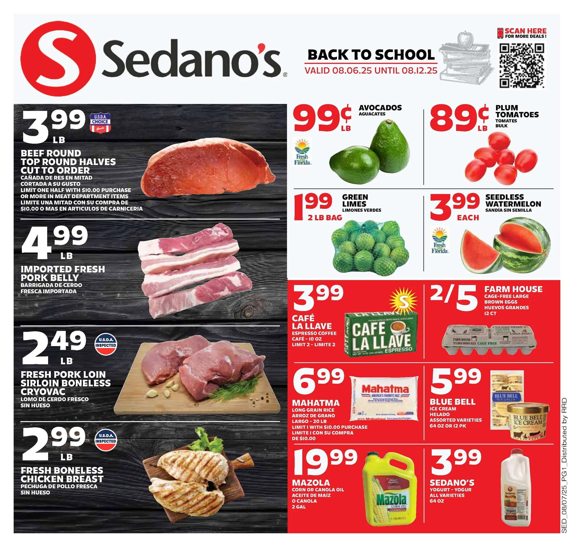 Weekly ad Sedano's Sales from August 6 to August 12 2025 - Page 1