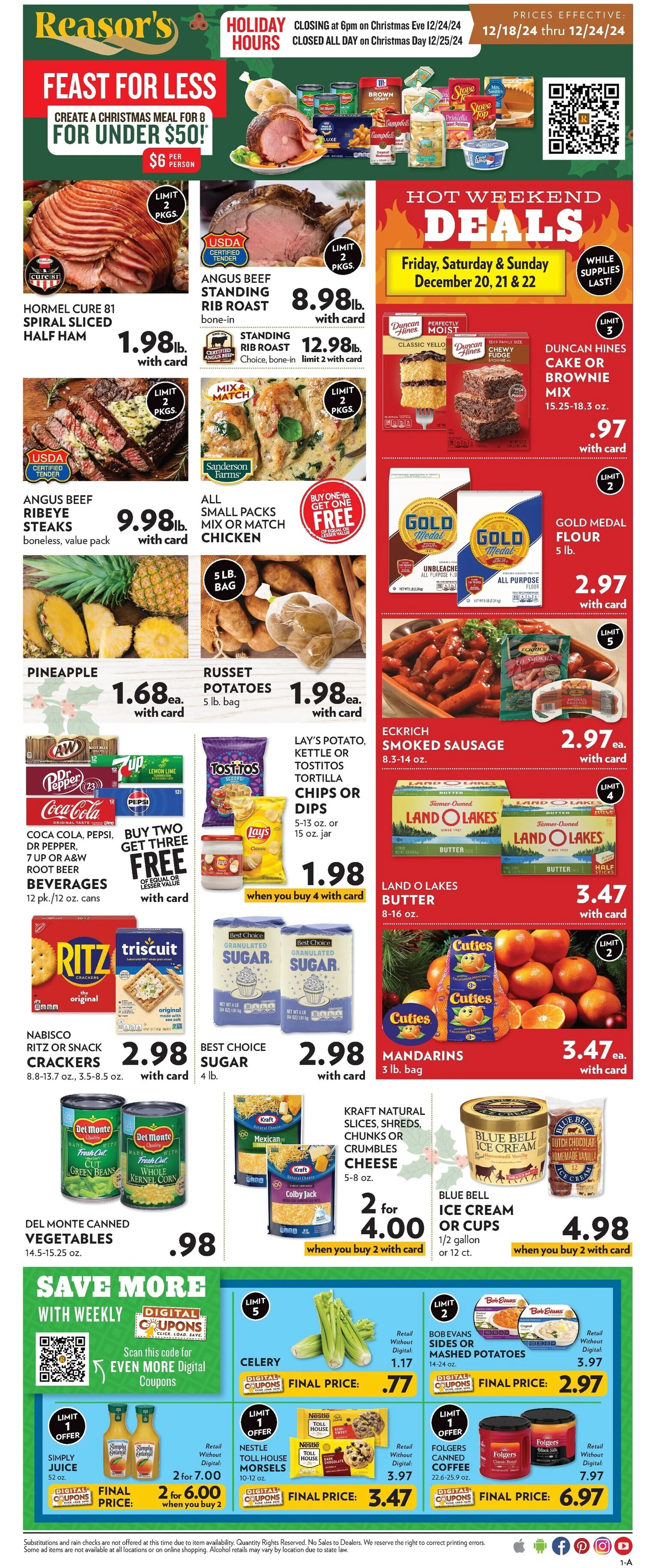 Weekly ad Reasor's Weekly Ad from December 18 to December 24 2024 - Page 