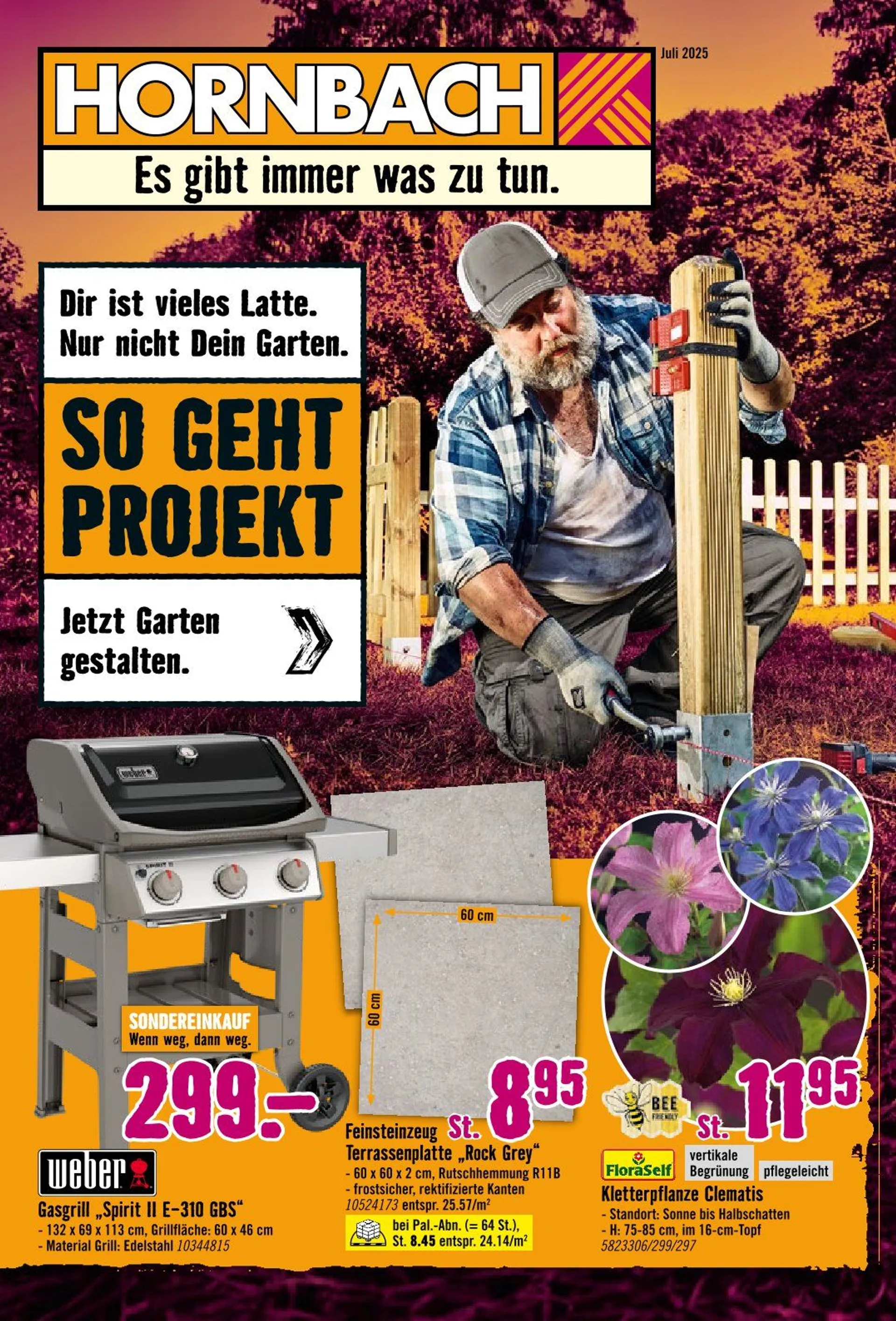 Hornbach Angebote von 8. August bis 12. August 2025 - Prospekt seite 1