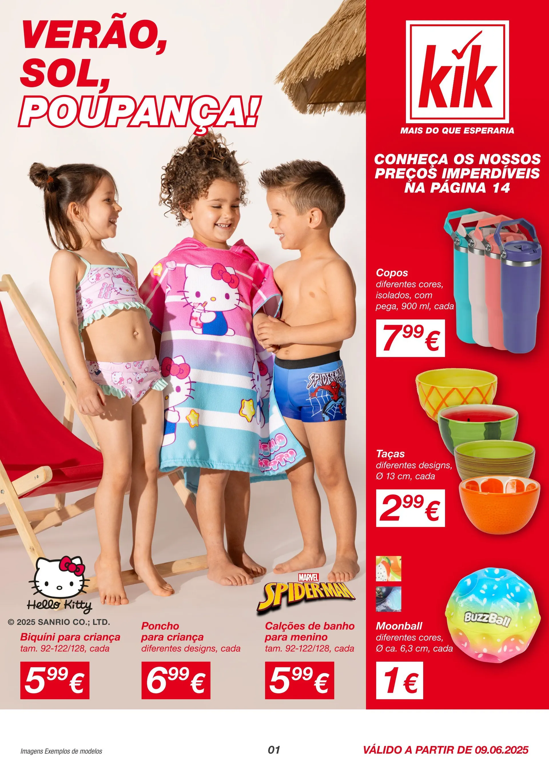 Folheto  Kik - Promoções imperdíveis de 9 de junho até 7 de julho 2025 - Pagina 1