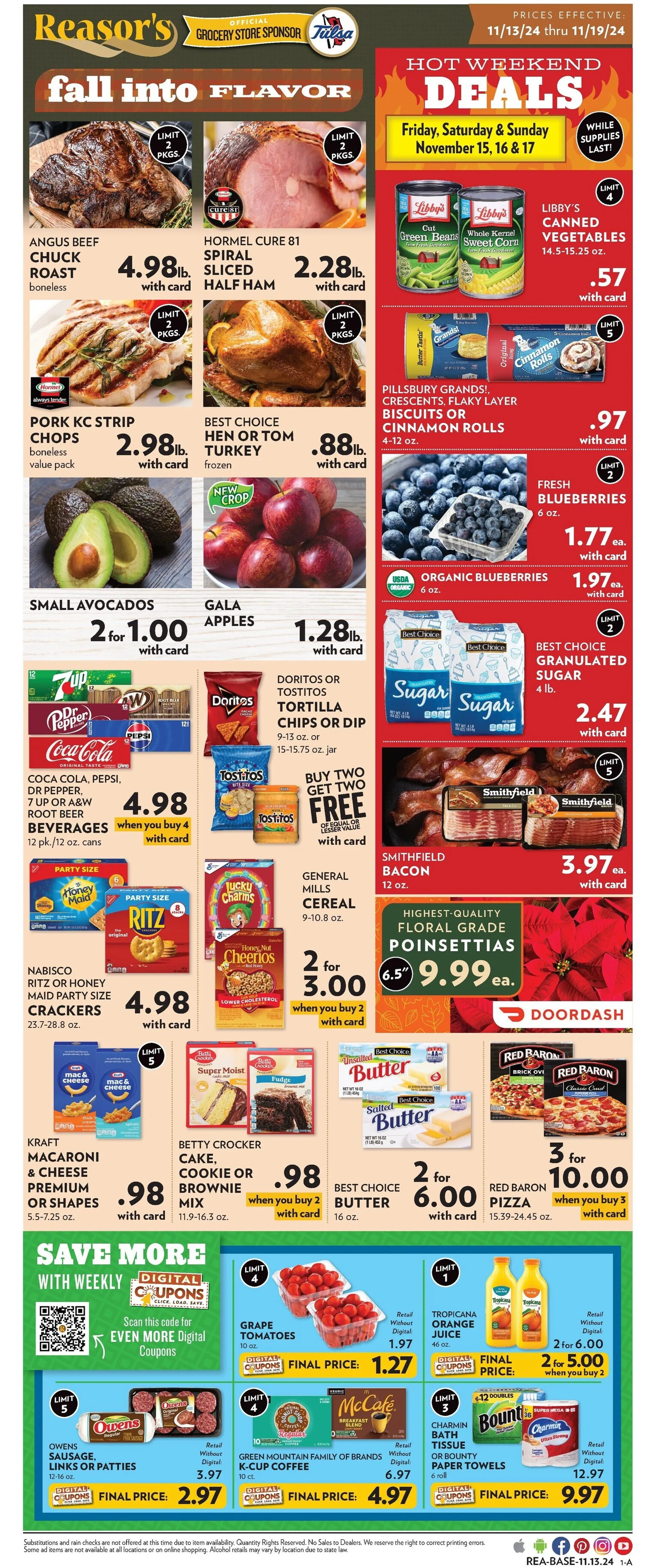 Weekly ad Reasor's Weekly Ad from November 13 to November 19 2024 - Page 