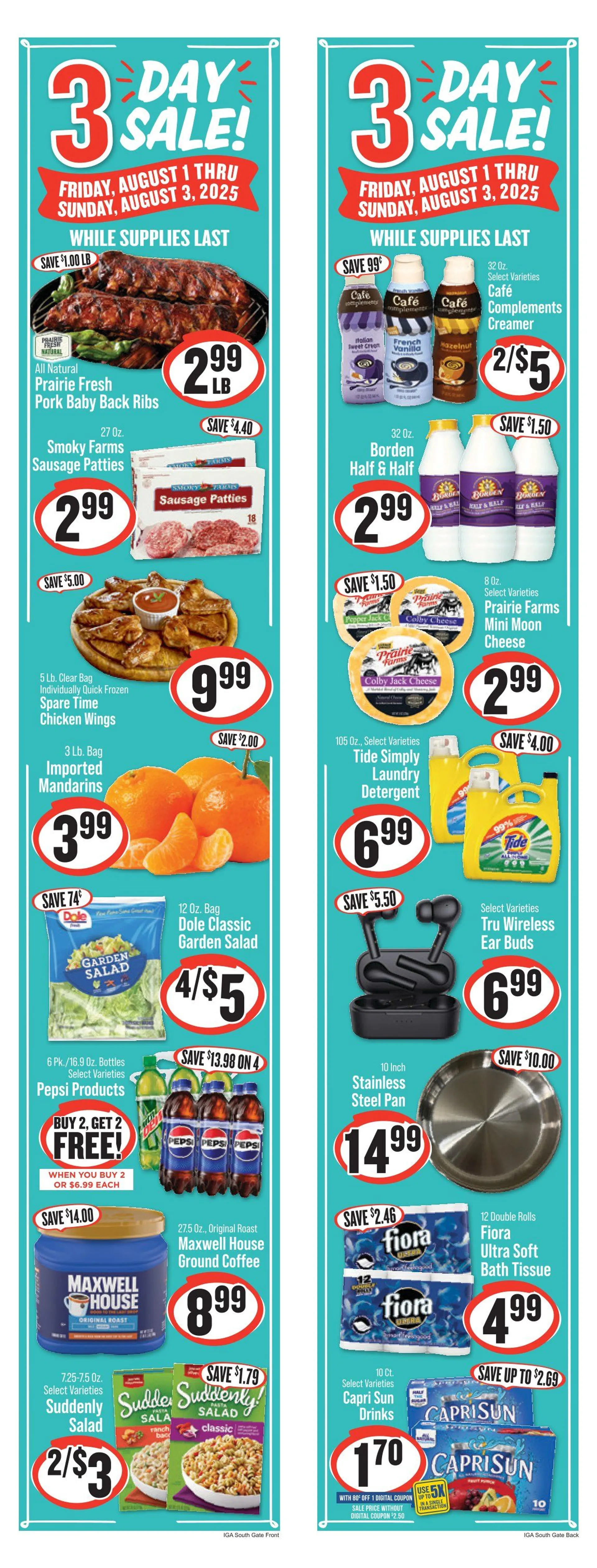 Weekly ad Hometown Market  Sales from July 30 to August 5 2025 - Page 1