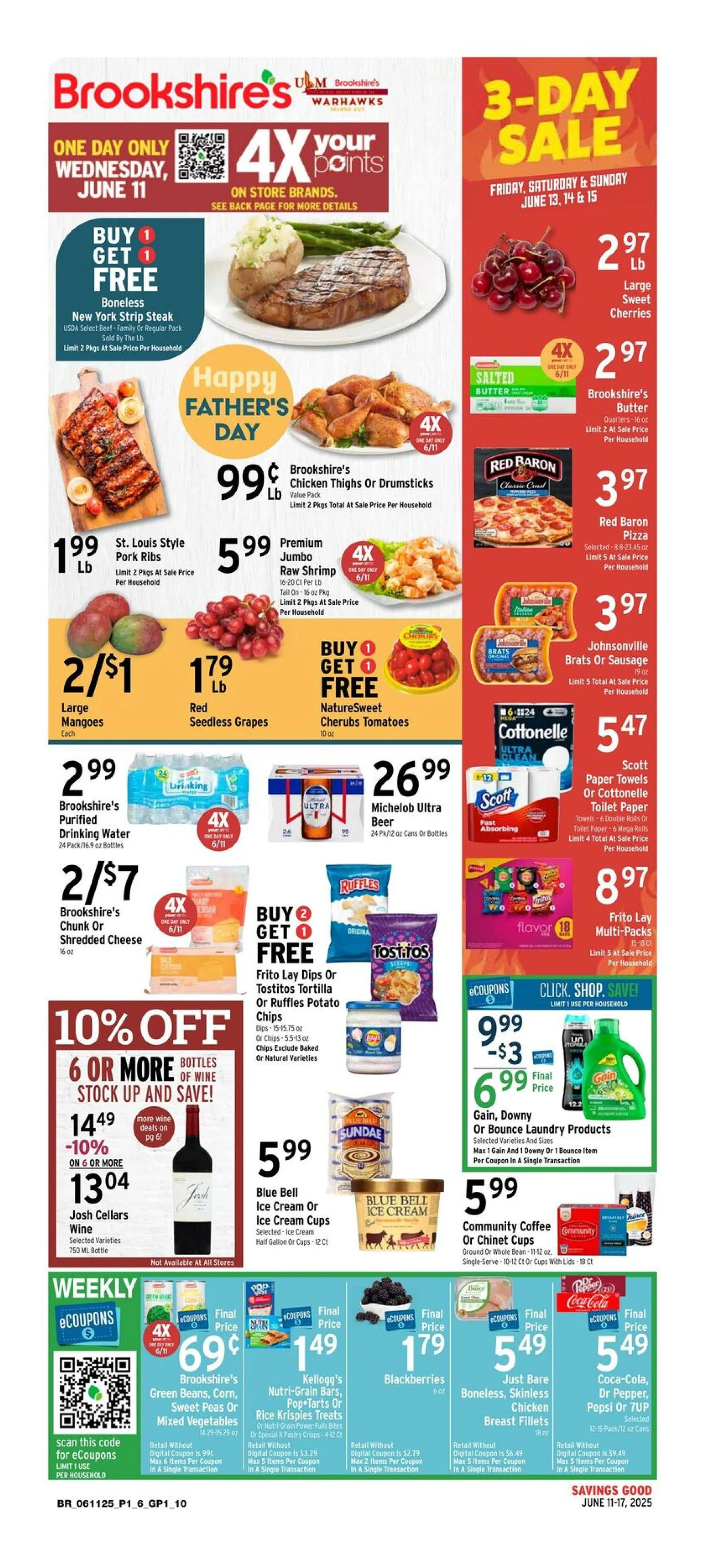 Weekly ad Brookshires Deals from June 11 to June 17 2025 - Page 1