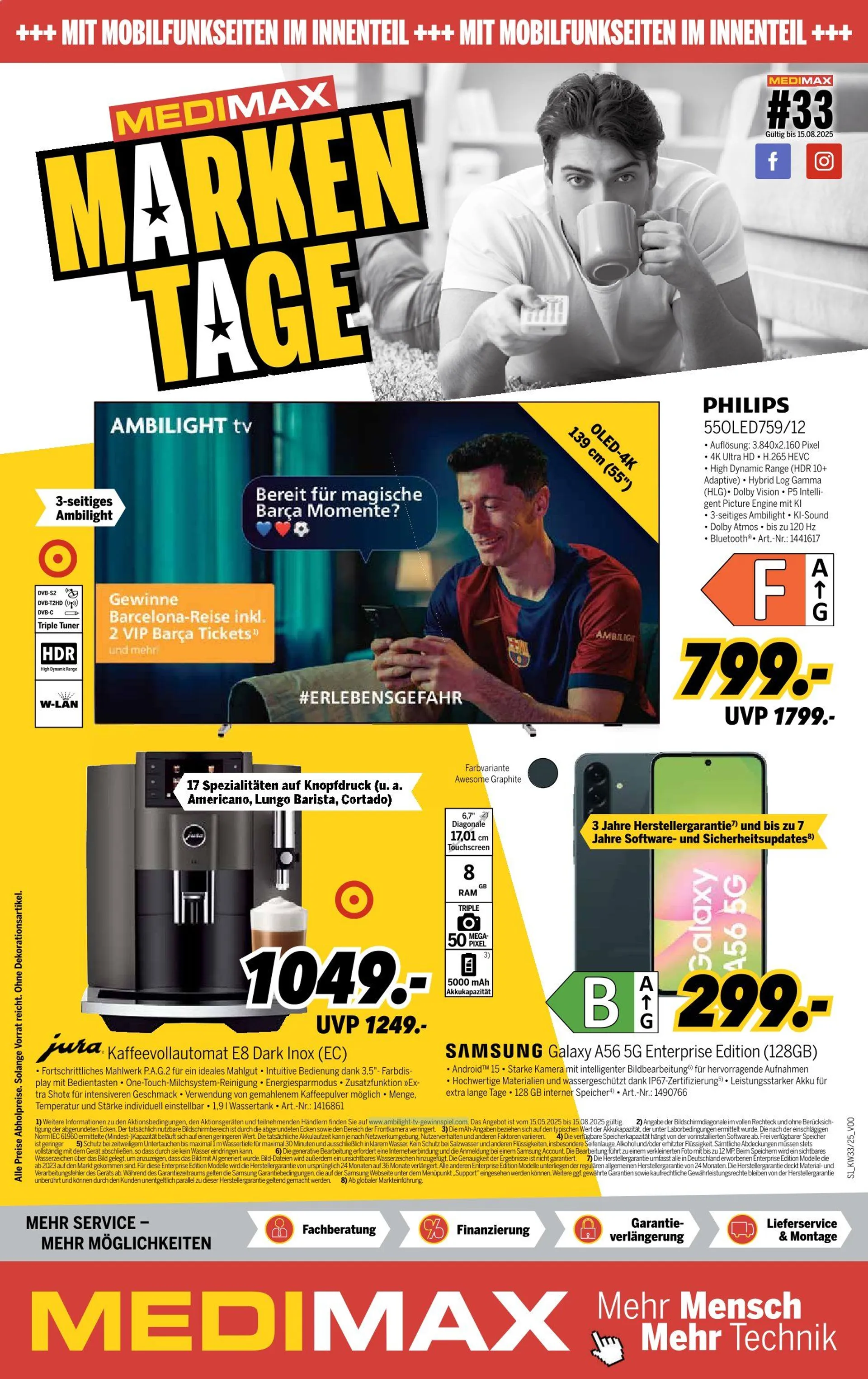 MEDIMAX Prospekte von 15. Mai bis 18. August 2025 - Prospekt seite 1
