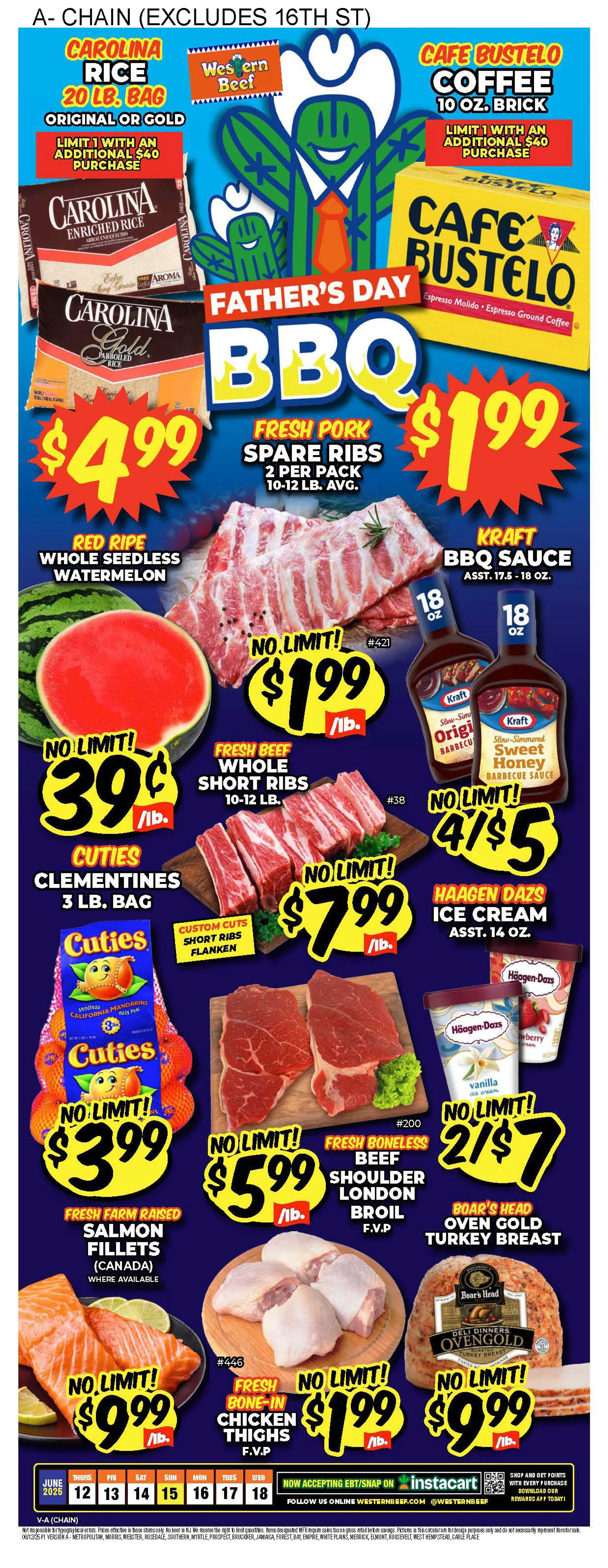 Weekly ad Western Beef weekly ads from June 15 to June 18 2025 - Page 1