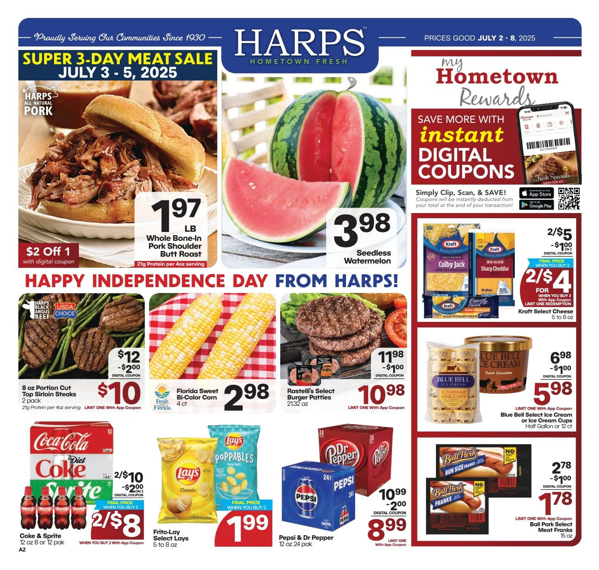 Weekly ad Harps Foods Sales from July 3 to July 5 2025 - Page 1