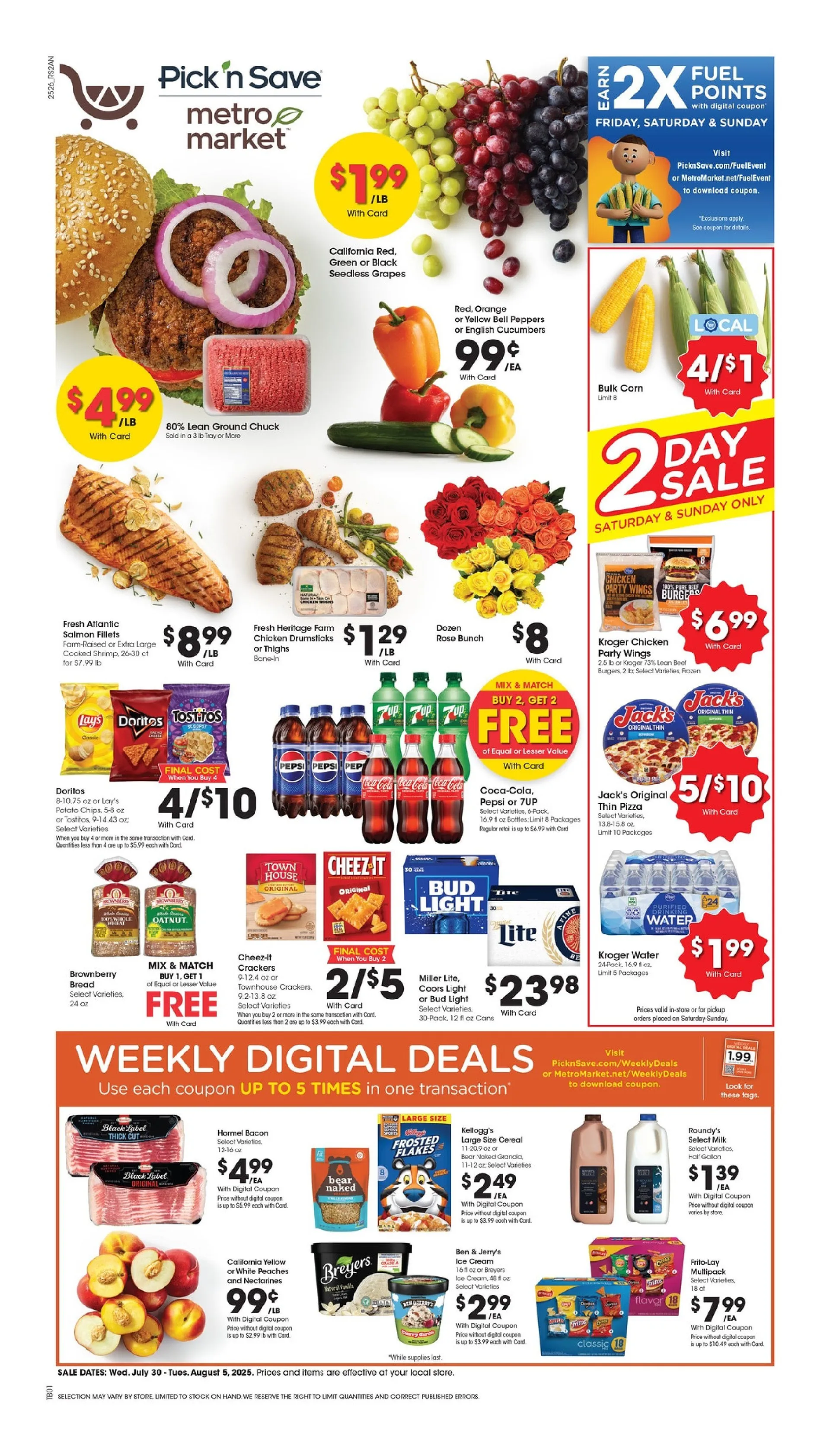 Weekly ad Metro Market Sales from July 30 to August 5 2025 - Page 1