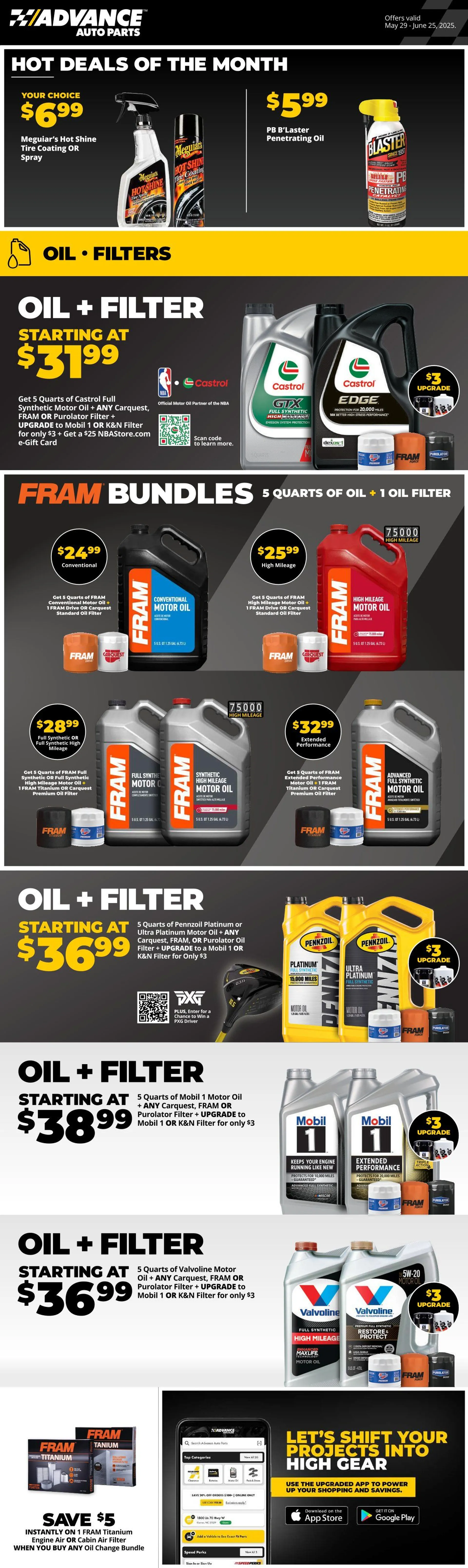 Weekly ad Advance Auto Parts weekly ads  from May 29 to June 25 2025 - Page 1