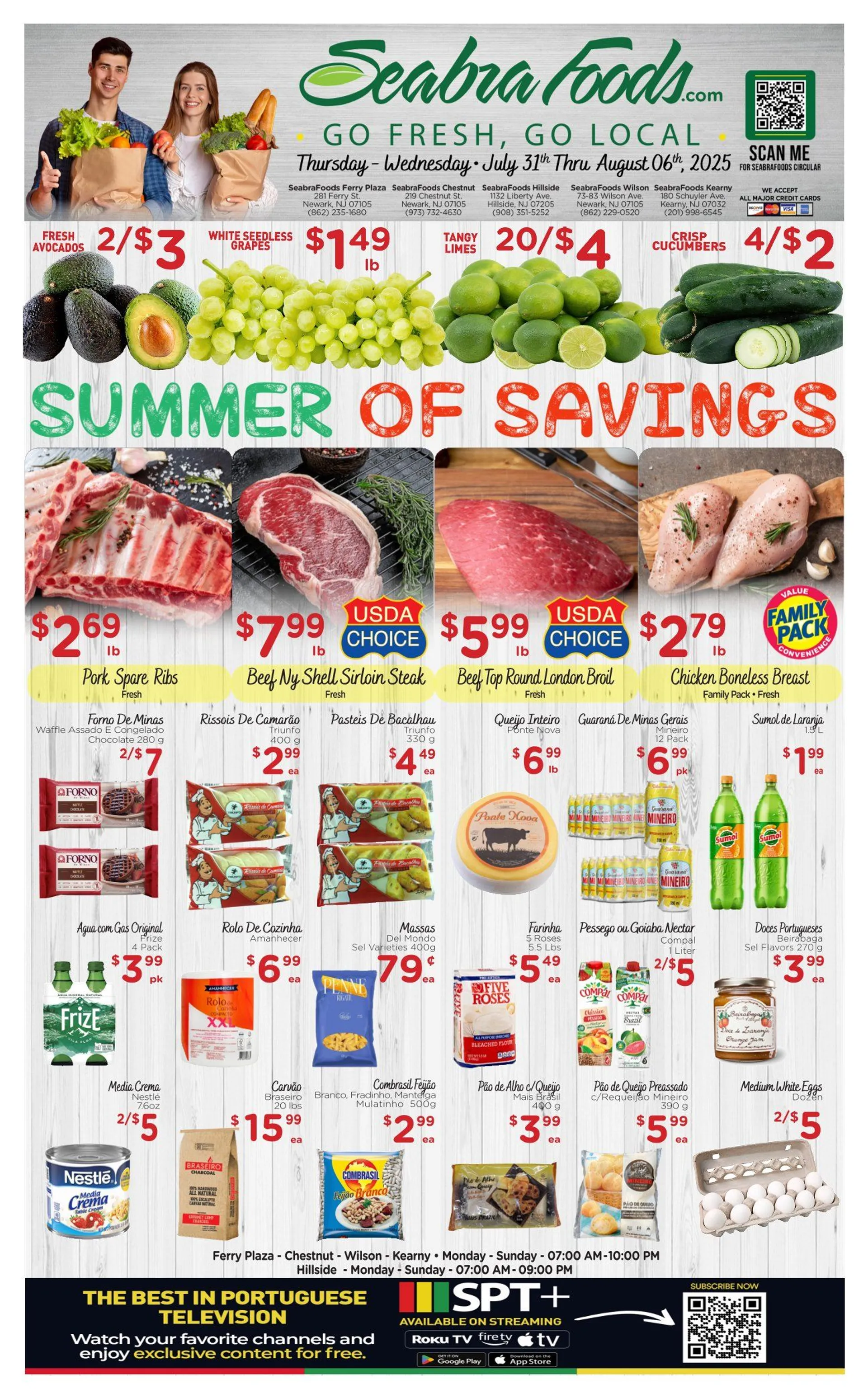 Weekly ad Seabra Foods Sales from July 31 to August 6 2025 - Page 1