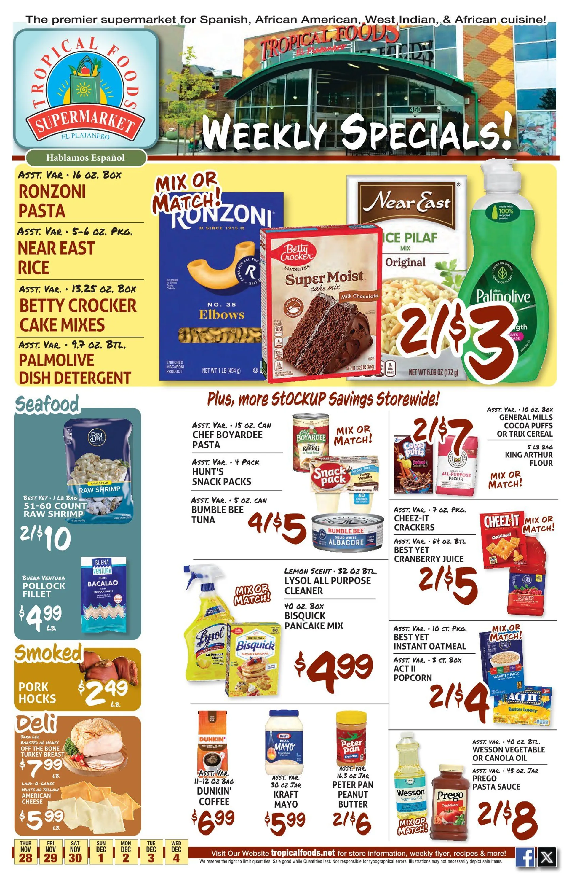 Weekly ad Tropical Foods Supermarket Weekly Ad from November 28 to December 4 2024 - Page 