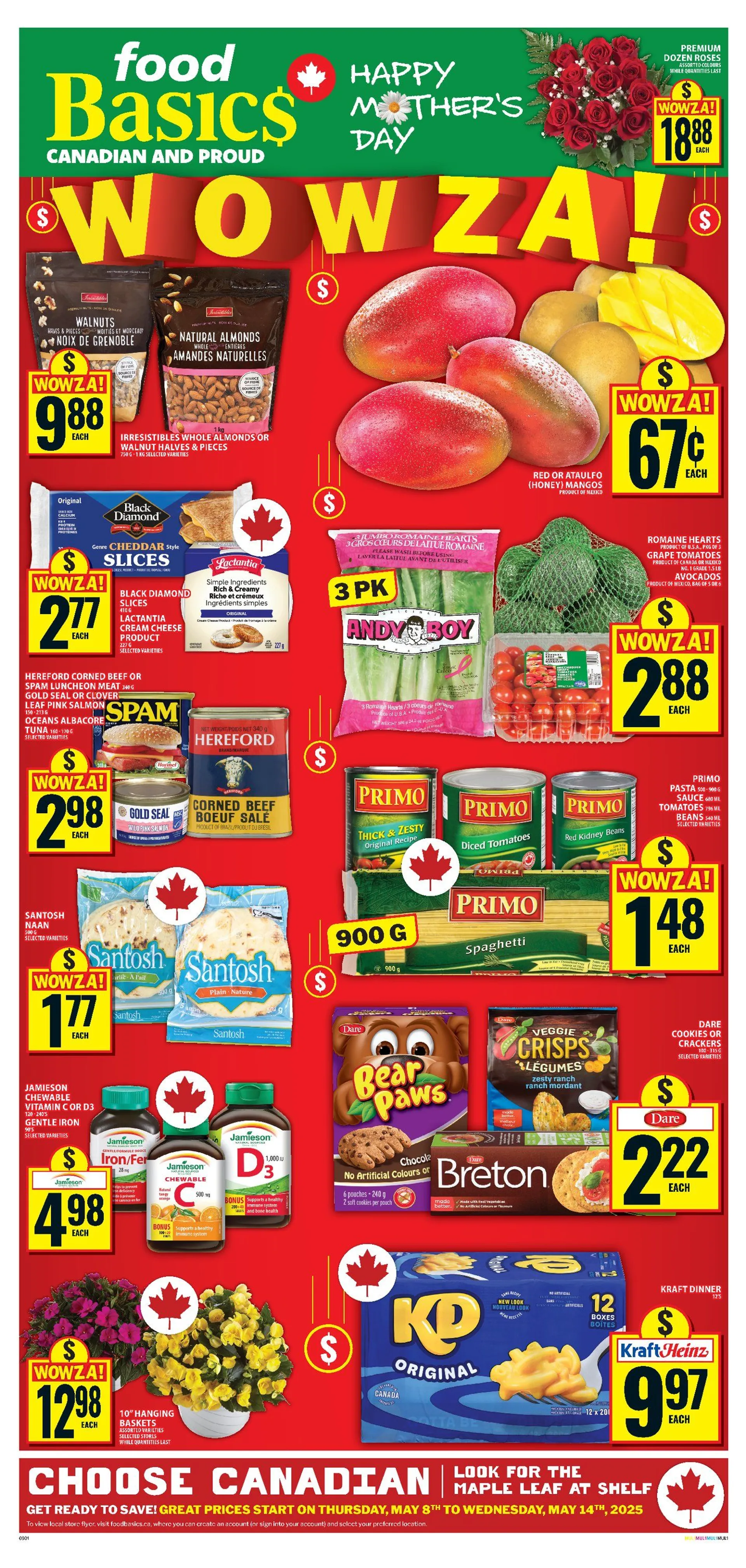 Food Basics flyers  from May 8 to May 13 2025 - flyer page 1