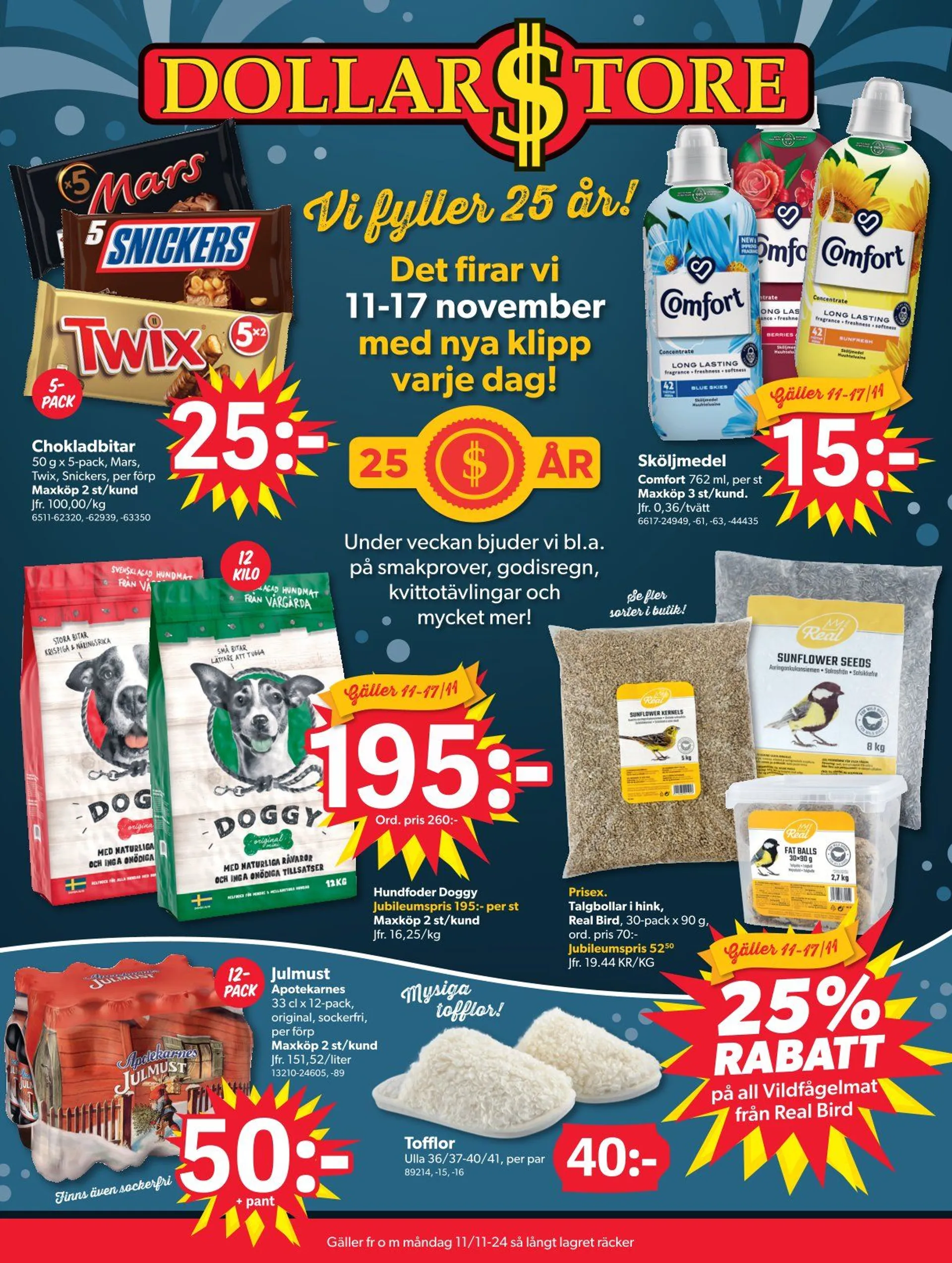 DollarStore Broschyr Erbjudanden från 11 november till 17 november 2024 - Reklamblad sidor 