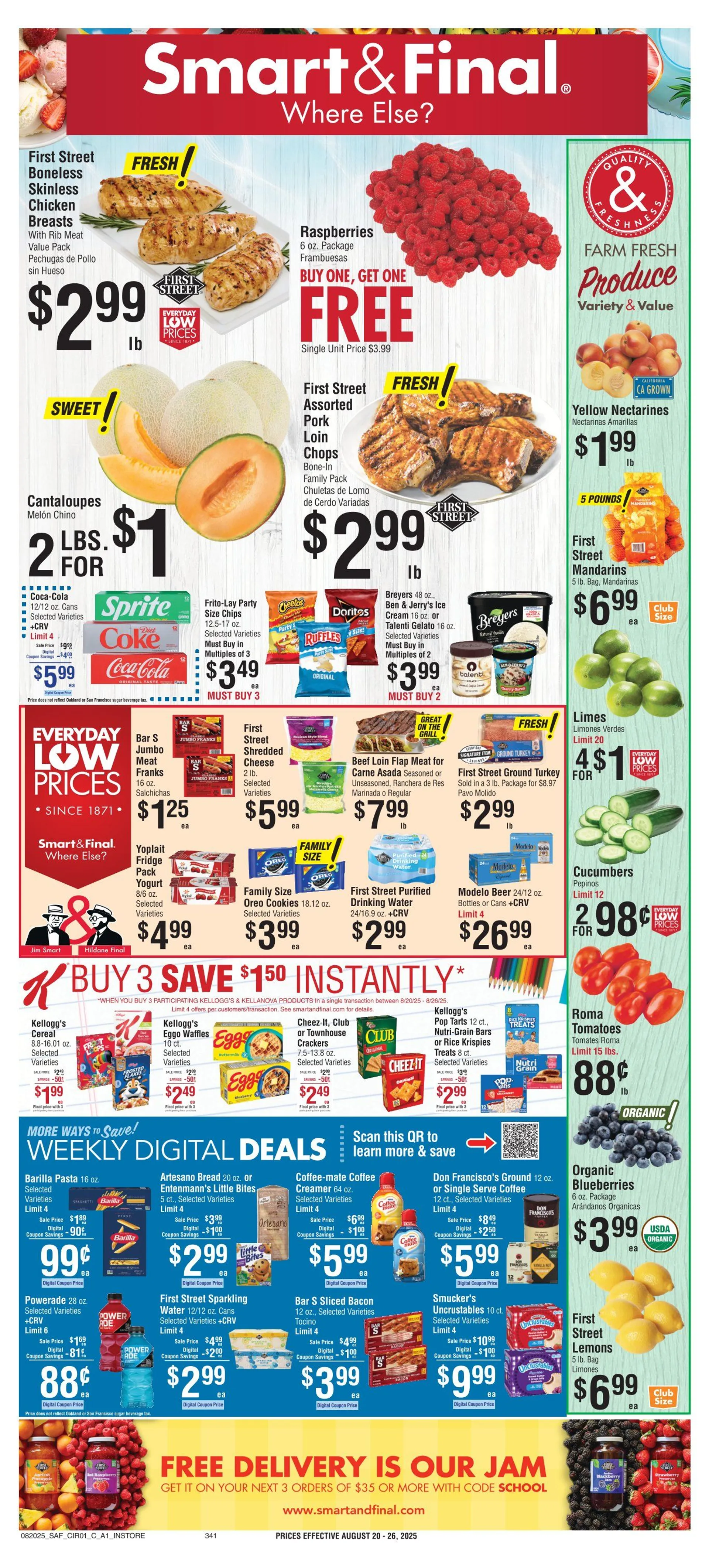Weekly ad Smart and Final Sales from August 20 to August 26 2025 - Page 1