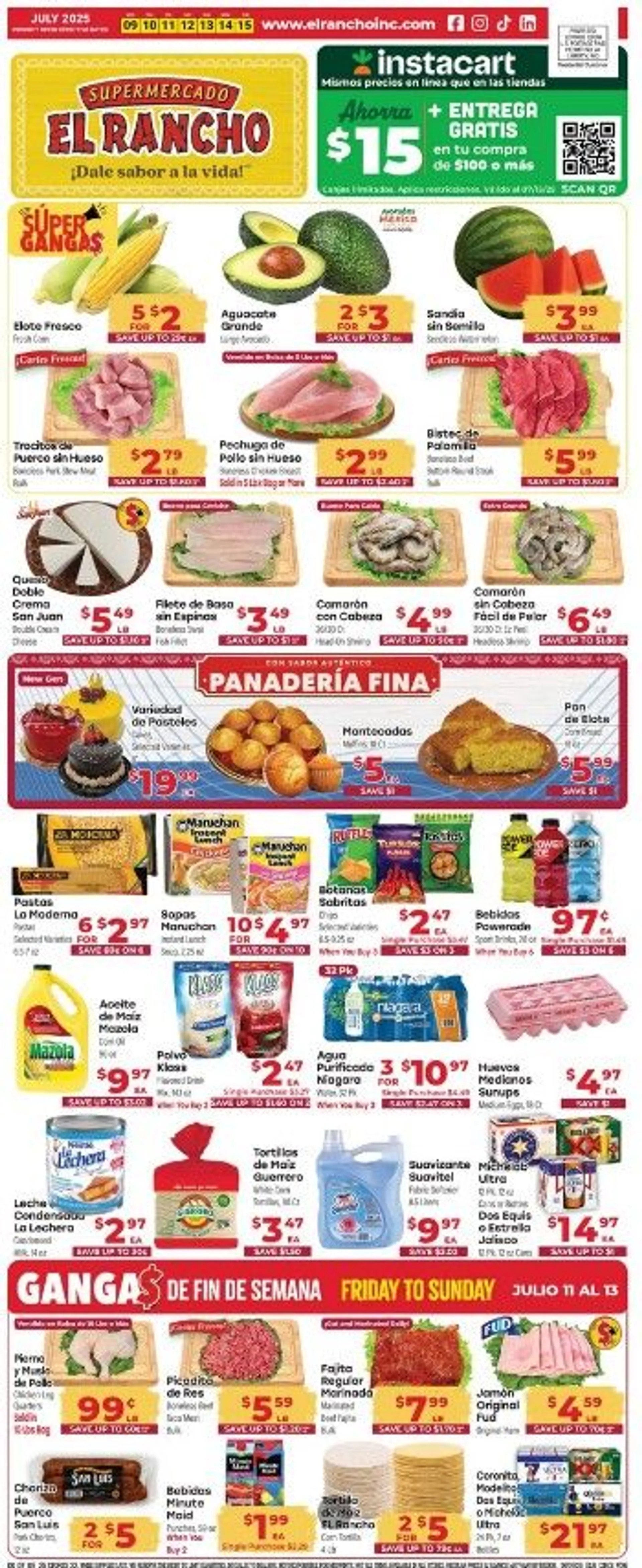 Weekly ad El Rancho Sales from July 9 to July 15 2025 - Page 1