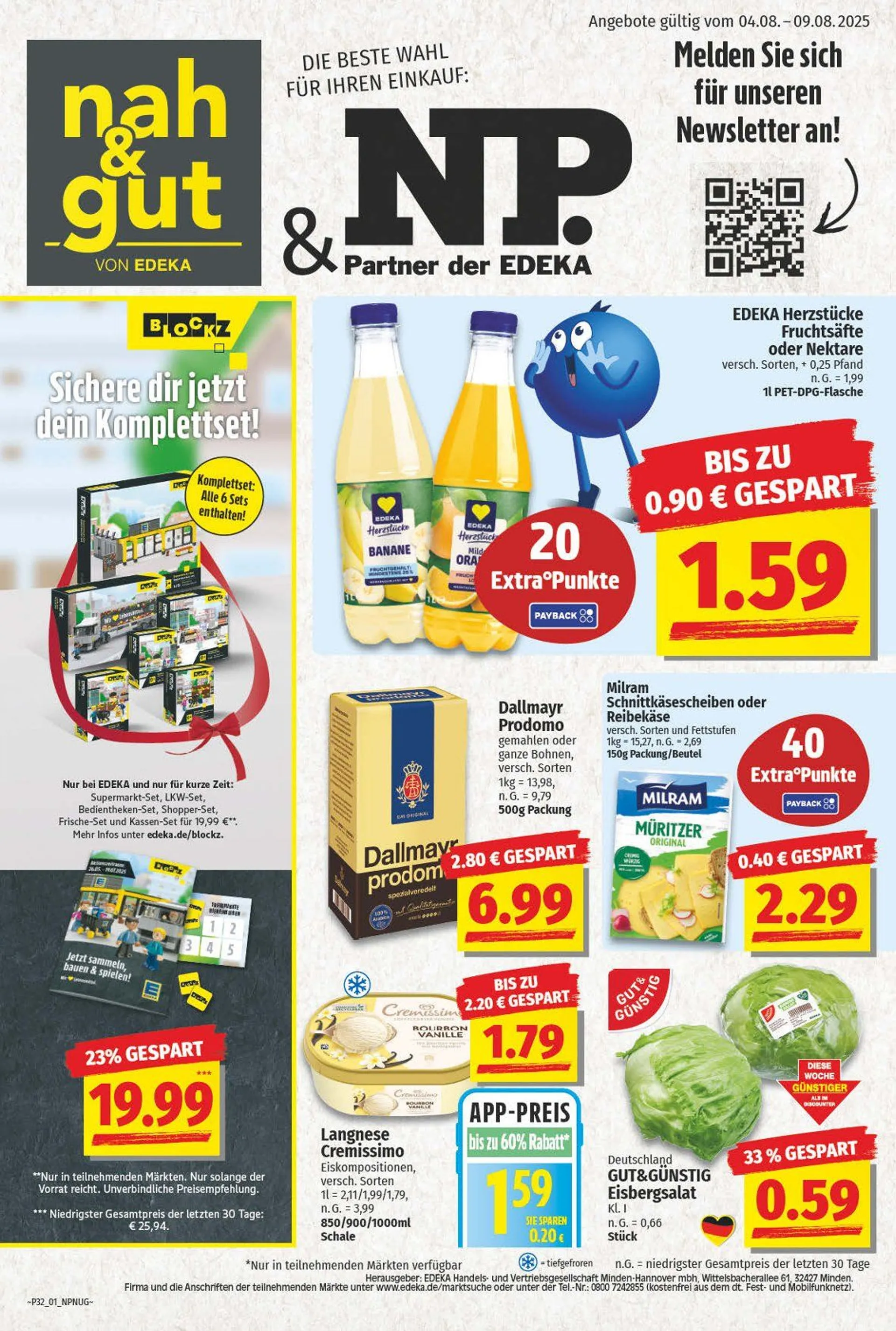 NP Discount Angebote von 4. August bis 9. August 2025 - Prospekt seite 1