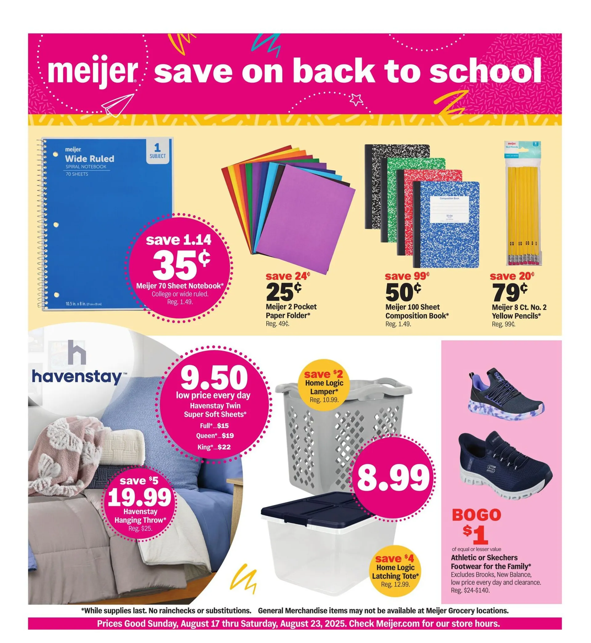 Weekly ad Meijer Sales from August 17 to August 23 2025 - Page 1