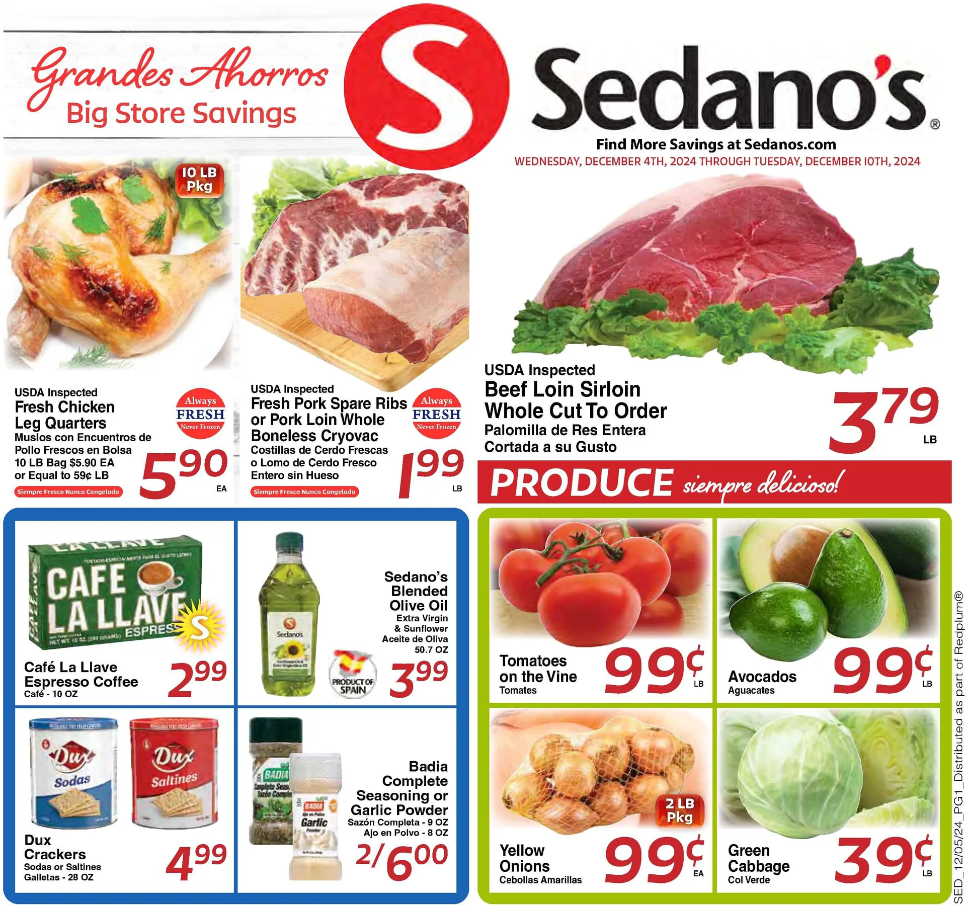 Weekly ad Sedano's Weekly Ad from December 4 to December 10 2024 - Page 