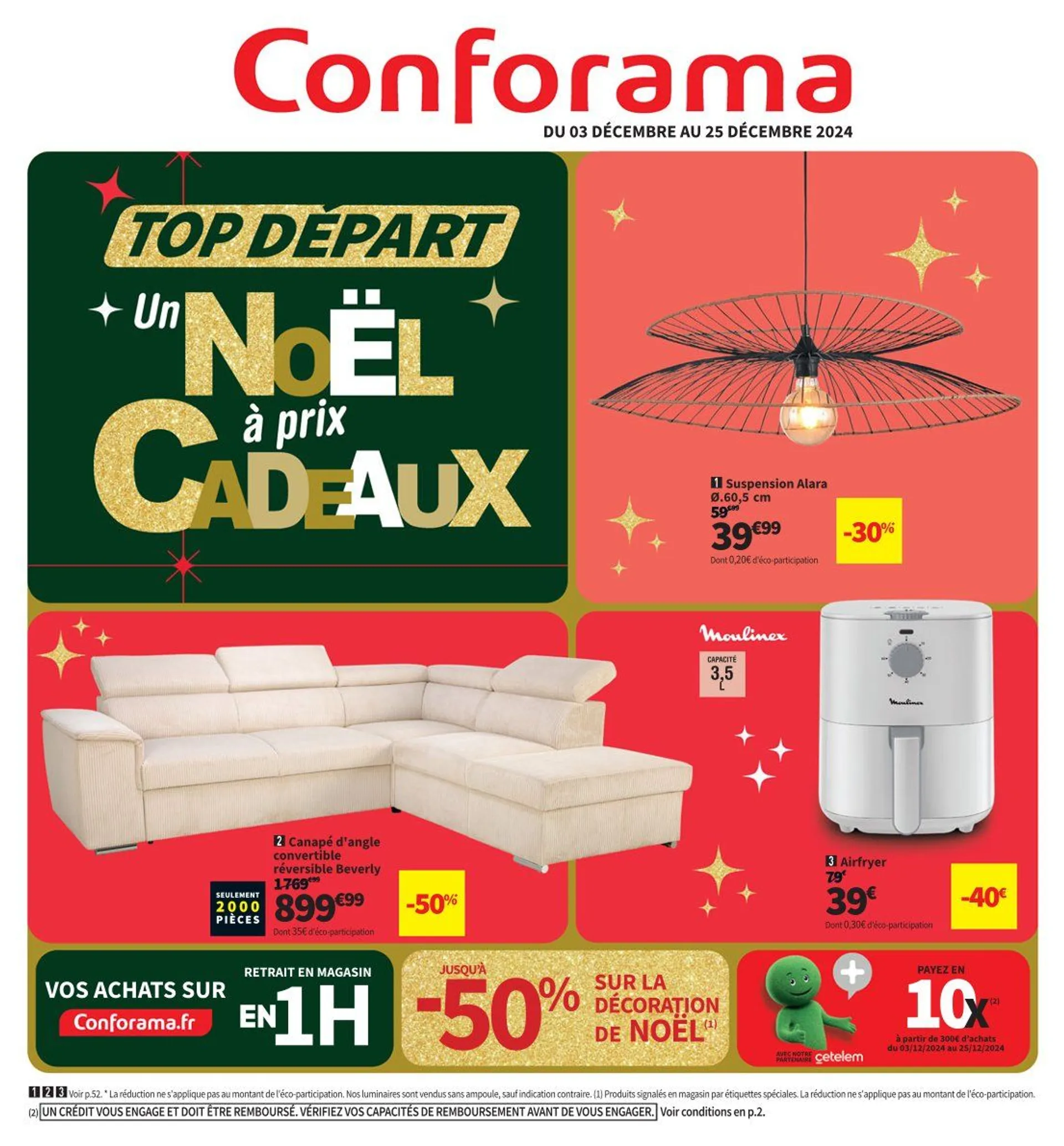 Conforama Offres de catalogue du 3 décembre au 25 décembre 2024 - Catalogue page 