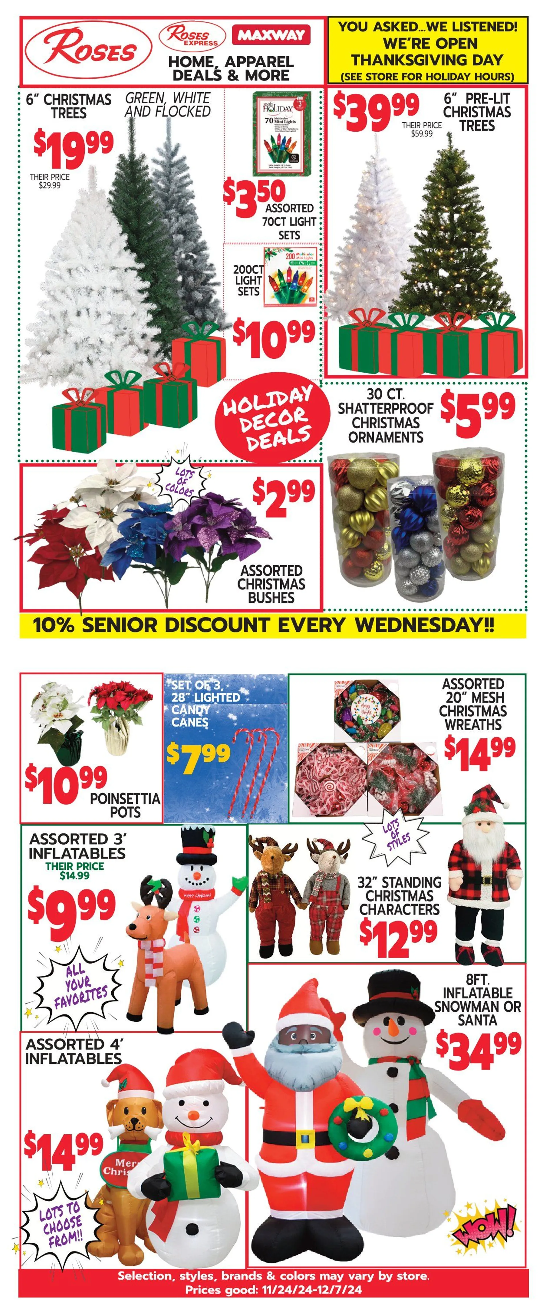 Weekly ad Roses Discount Store Weekly Ad from November 24 to December 7 2024 - Page 