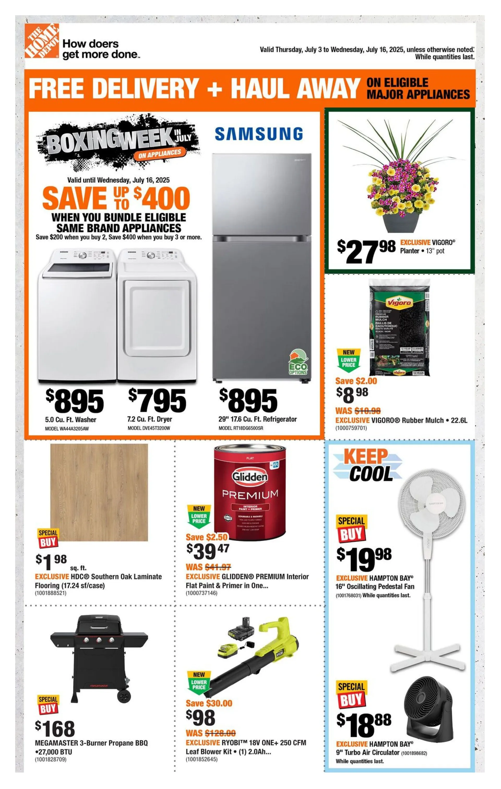 The Home Depot flyers  from July 3 to July 16 2025 - flyer page 