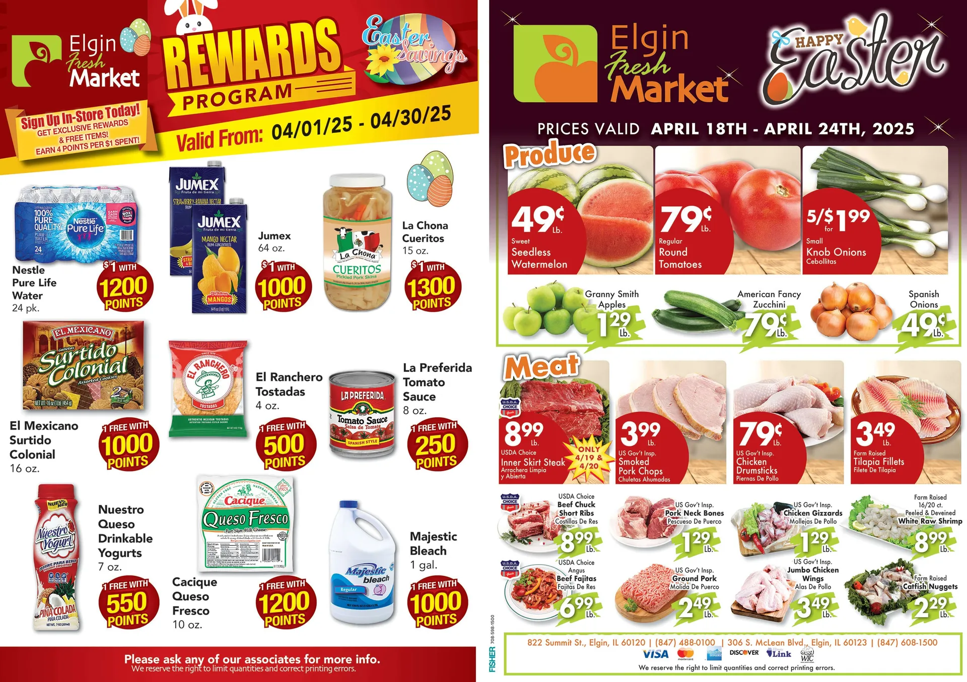 Weekly ad Elgin Fresh Market Sales from April 18 to April 24 2025 - Page 