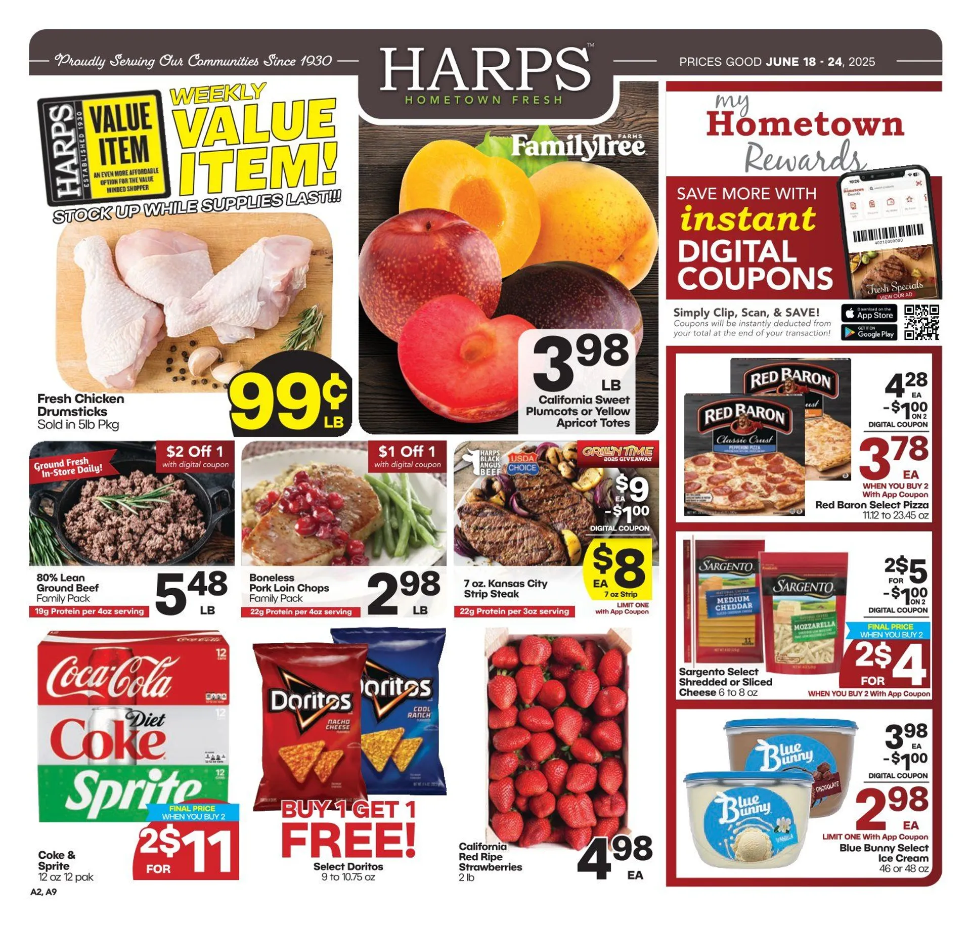 Weekly ad Harps Foods weekly ads from June 17 to June 25 2025 - Page 1