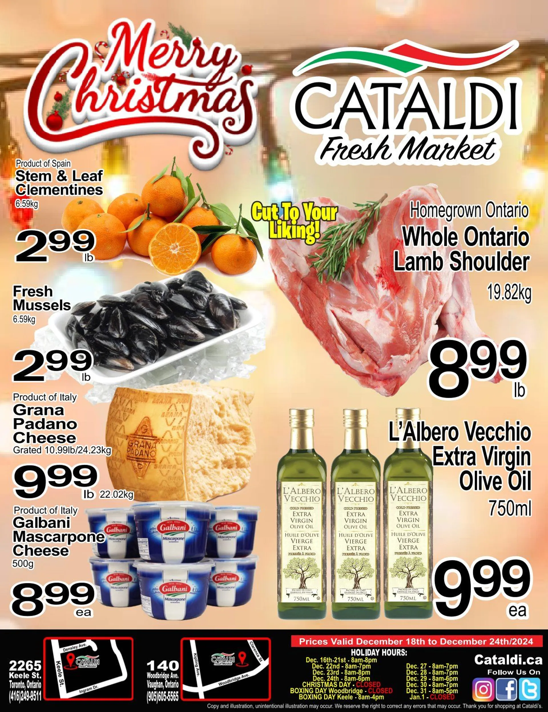 Cataldi Fresh Market Deals from December 18 to December 24 2024 - flyer page 