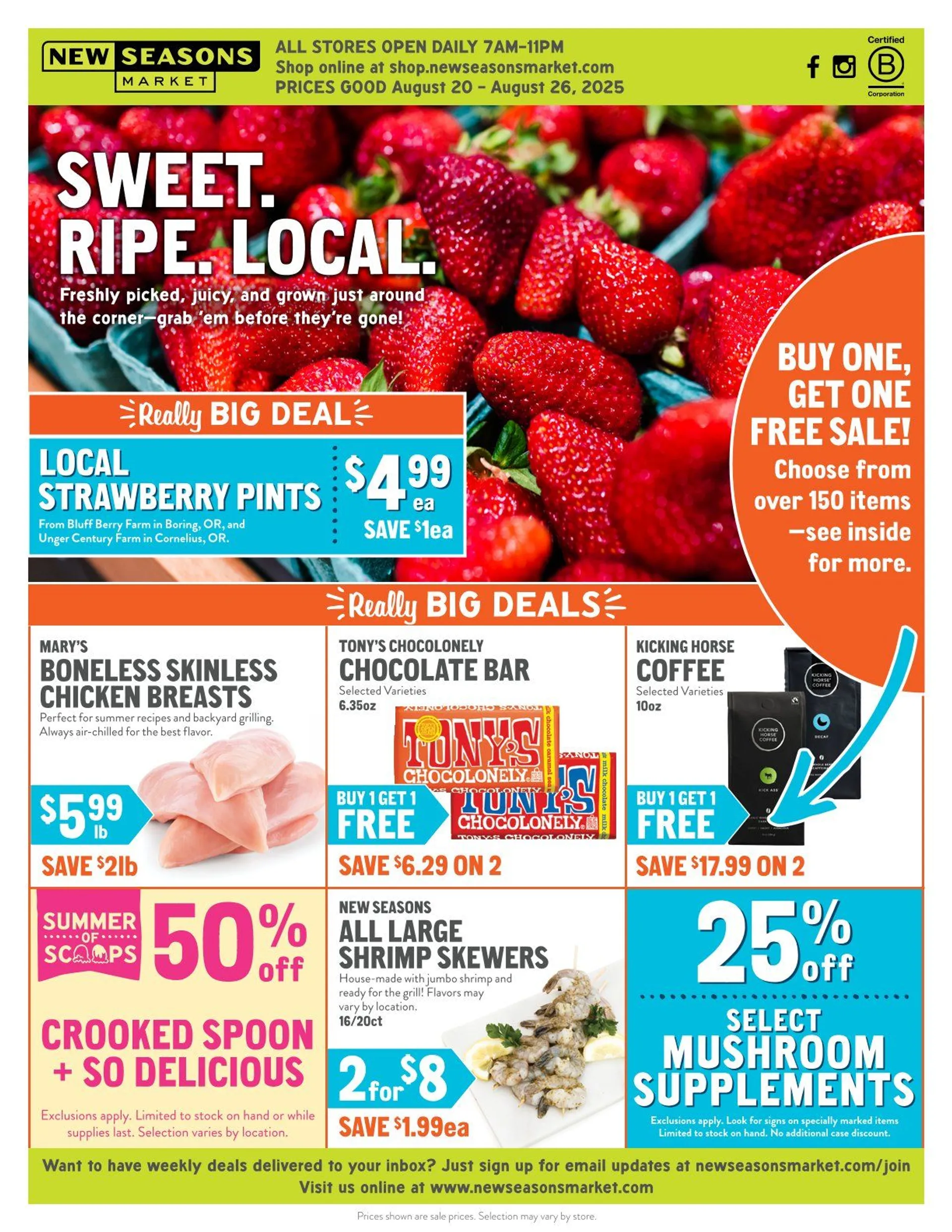 Weekly ad New Seasons Market Sales from August 20 to August 26 2025 - Page 1