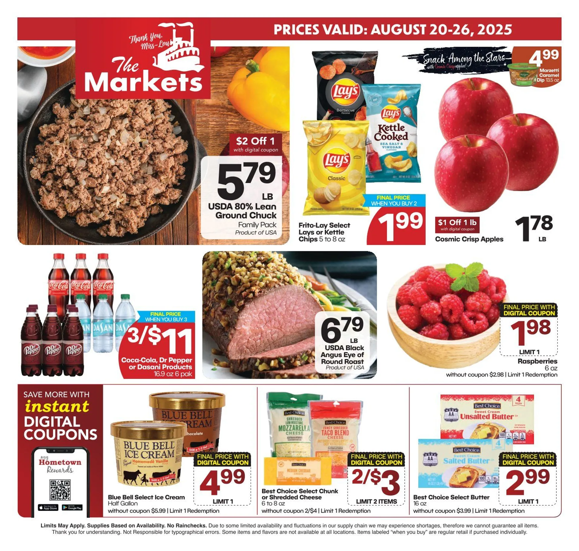 Weekly ad The Markets Sales from August 20 to August 26 2025 - Page 1