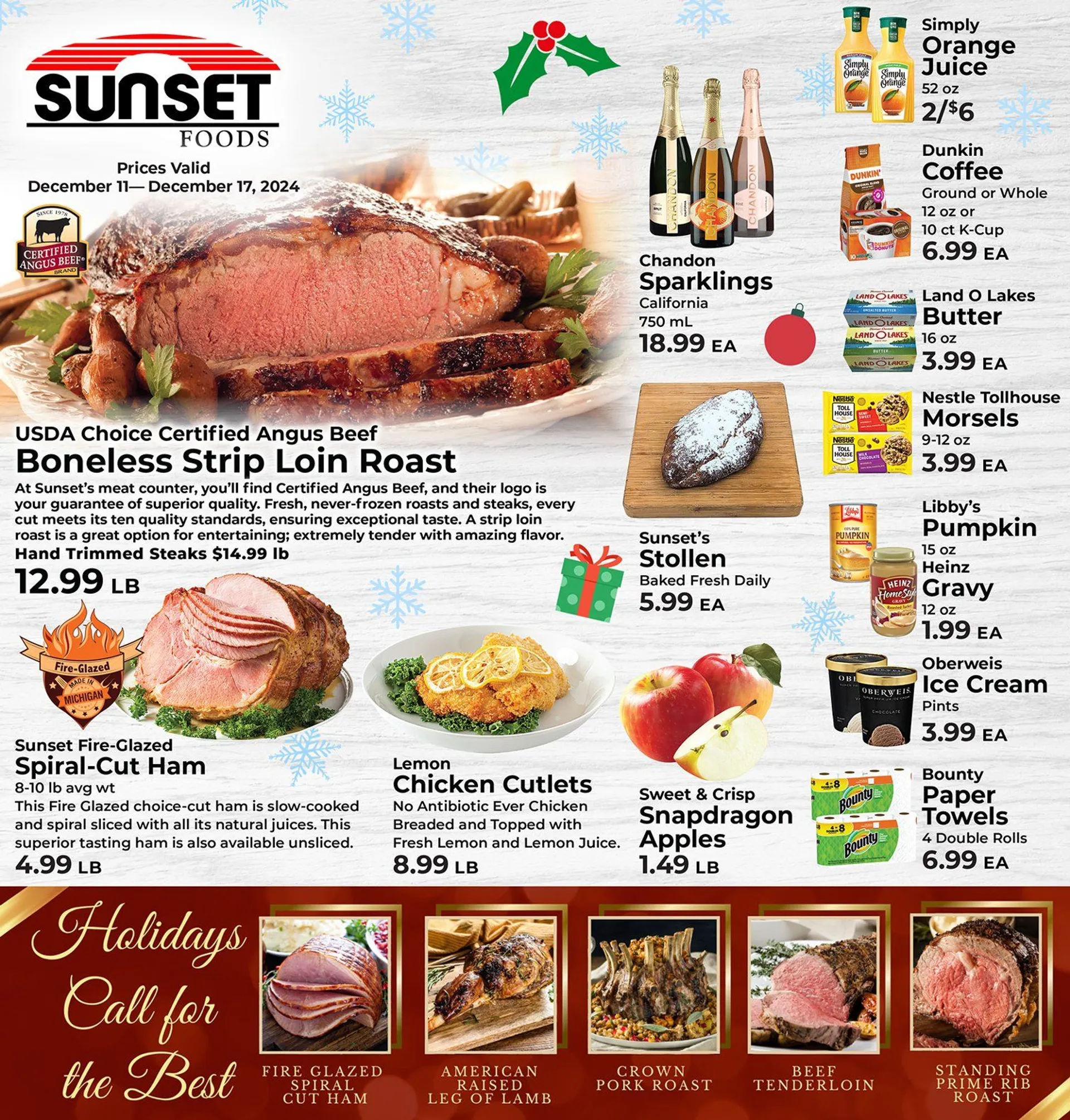 Weekly ad Sunset Foods Weekly Ad from December 11 to December 17 2024 - Page 