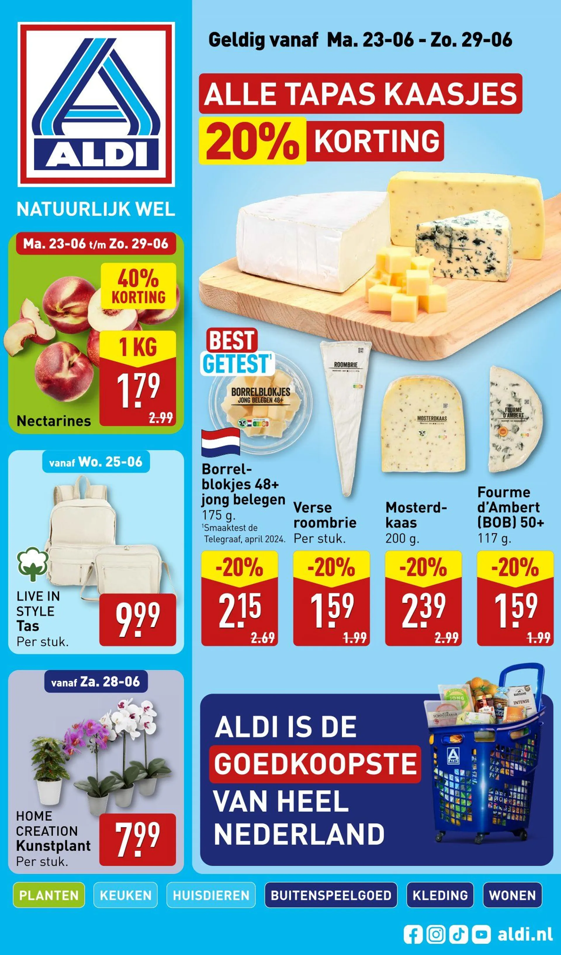 Folder van volgende week van 23 juni tot 29 juni 2025 - Folder pagina 1