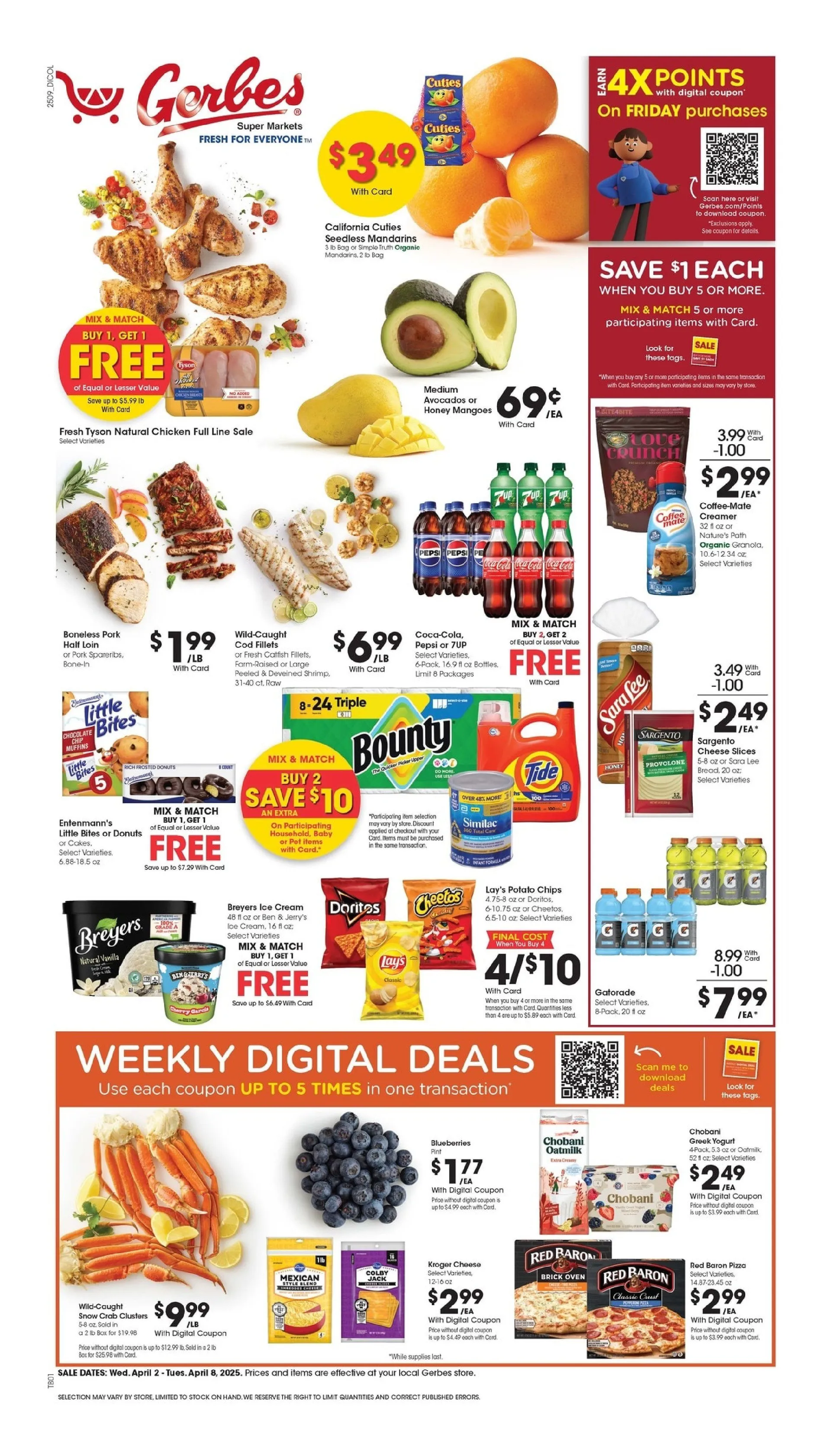 Weekly ad Gerbes Super Markets Sales from April 2 to April 8 2025 - Page 