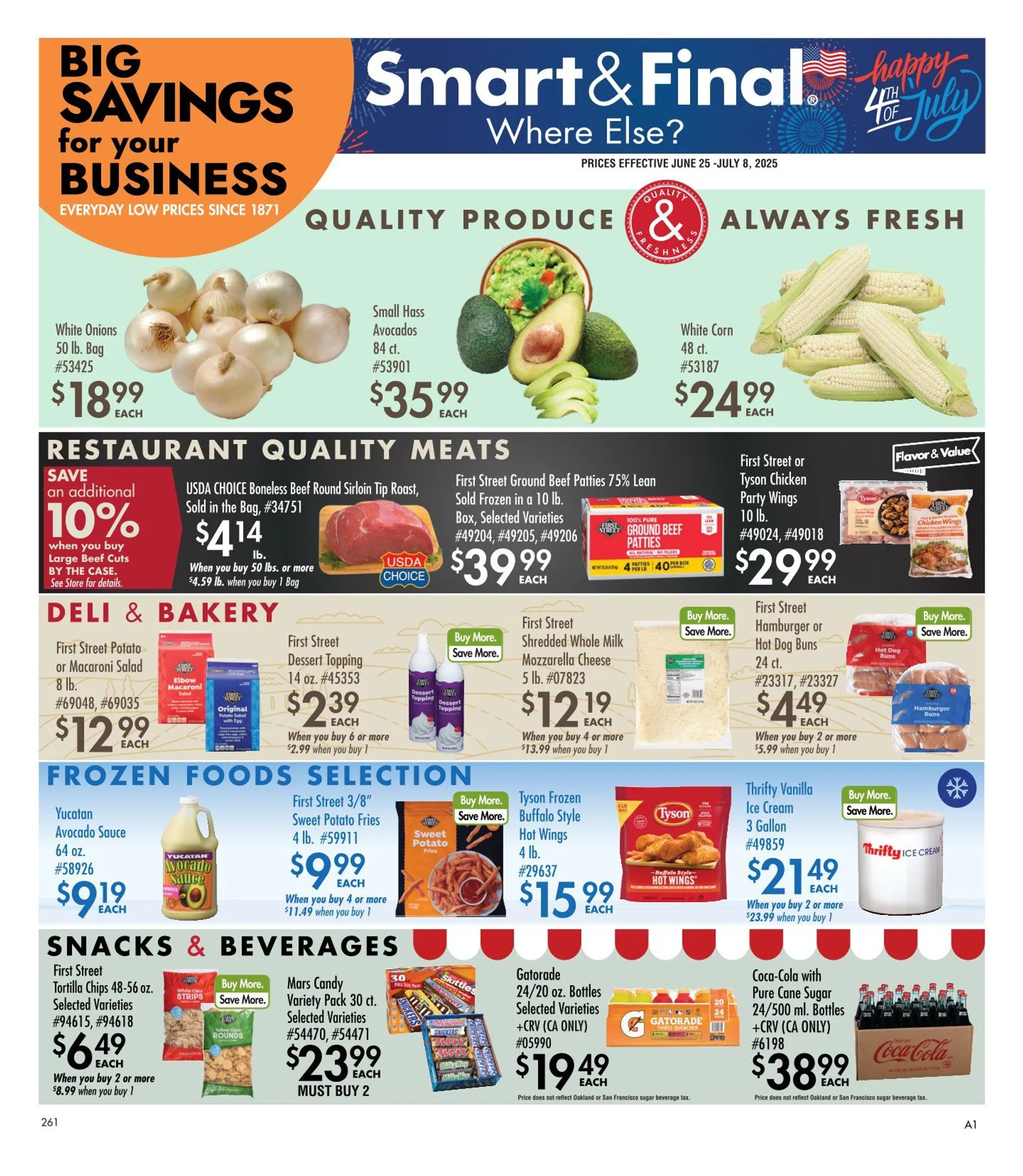 Weekly ad  Smart and Final Sales from June 25 to July 8 2025 - Page 1