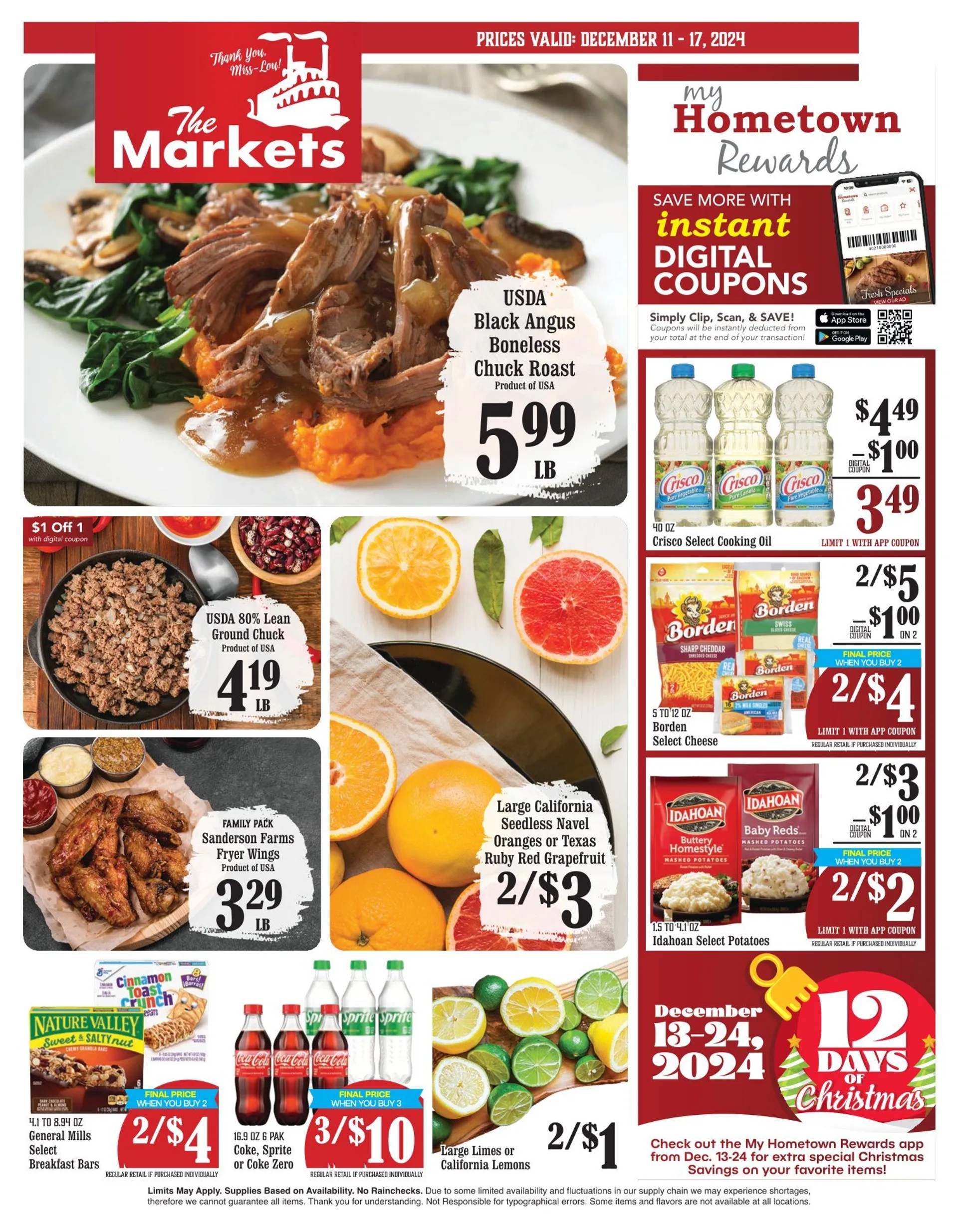 Weekly ad The Markets Deals from December 11 to December 17 2024 - Page 