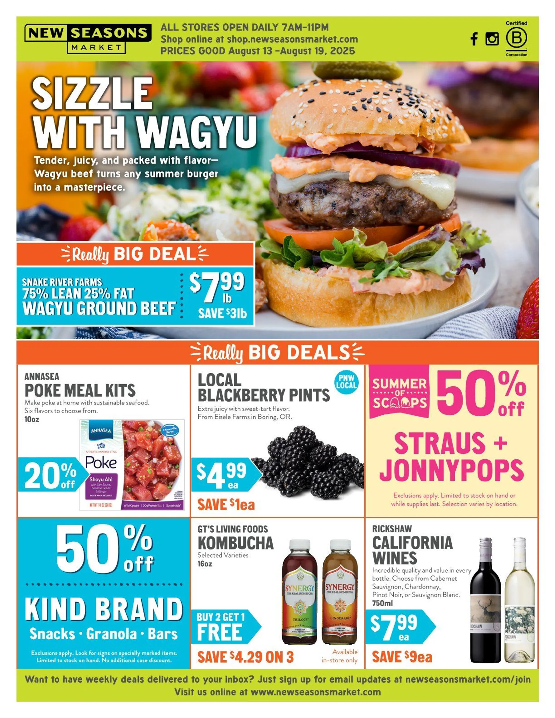 Weekly ad New Seasons Market Sales from August 13 to August 19 2025 - Page 1