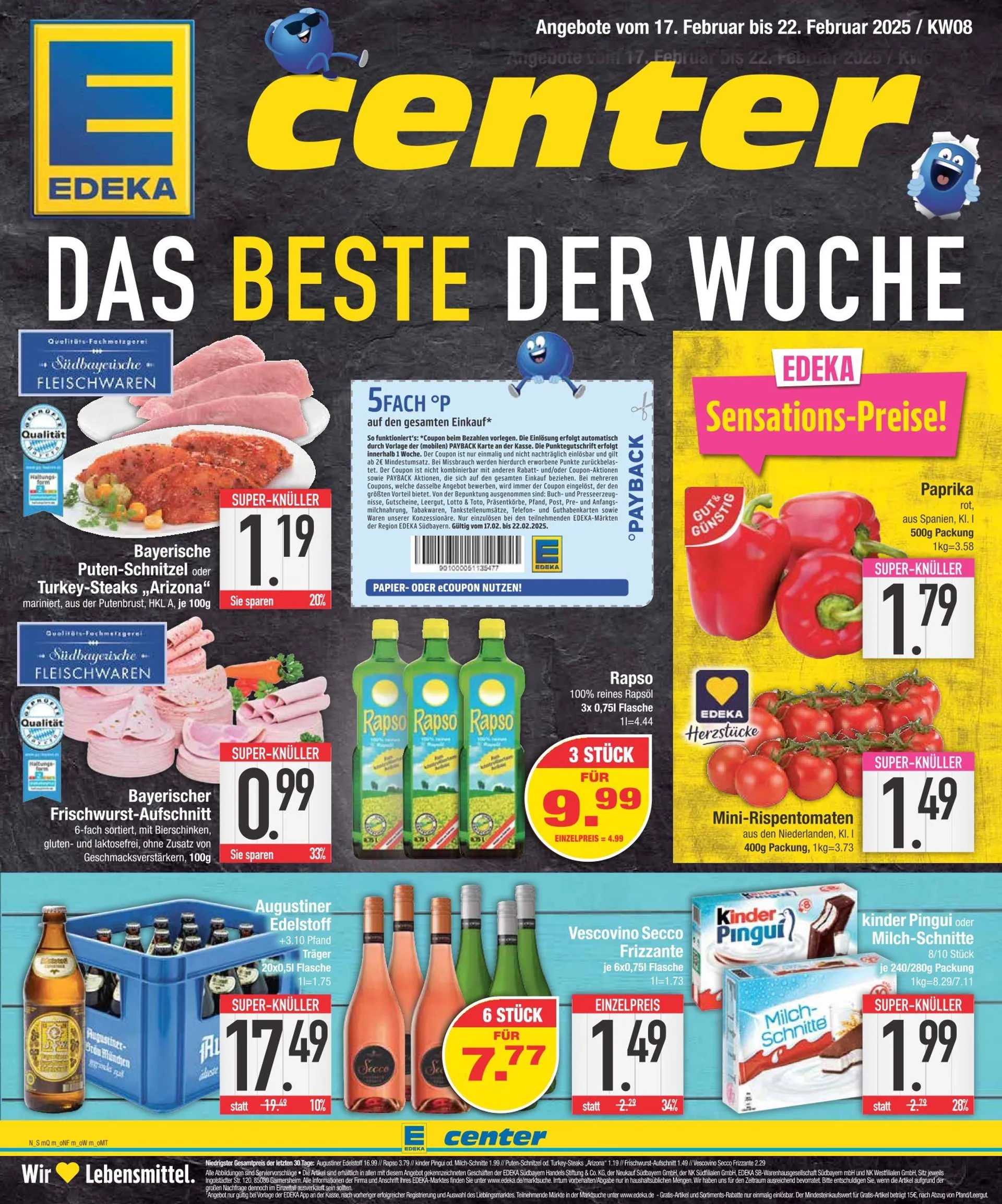 Edeka Prospekt  von 16. Februar bis 22. Februar 2025 - Prospekt seite 1