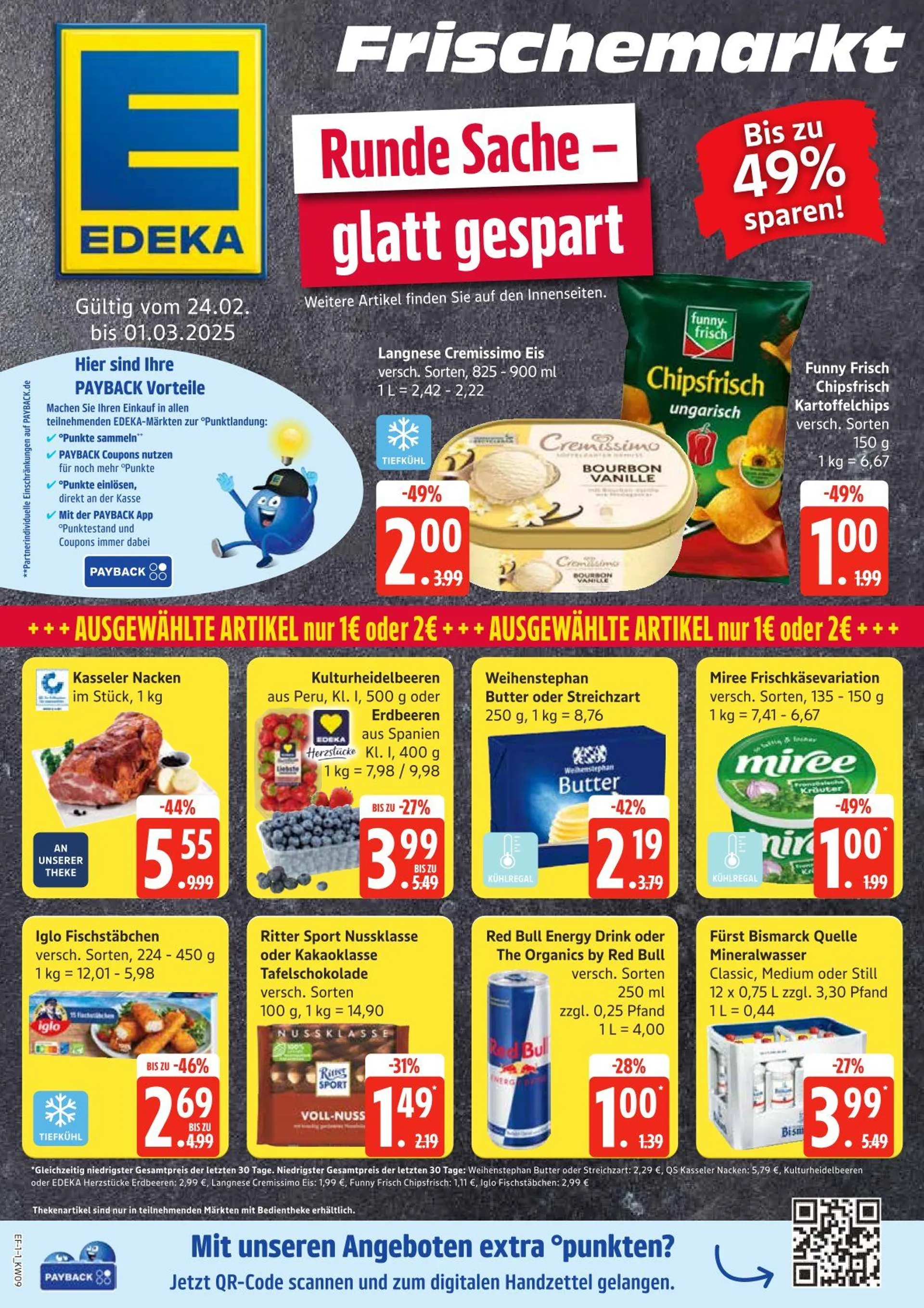 Edeka Prospekt von 24. Februar bis 1. März 2025 - Prospekt seite 1