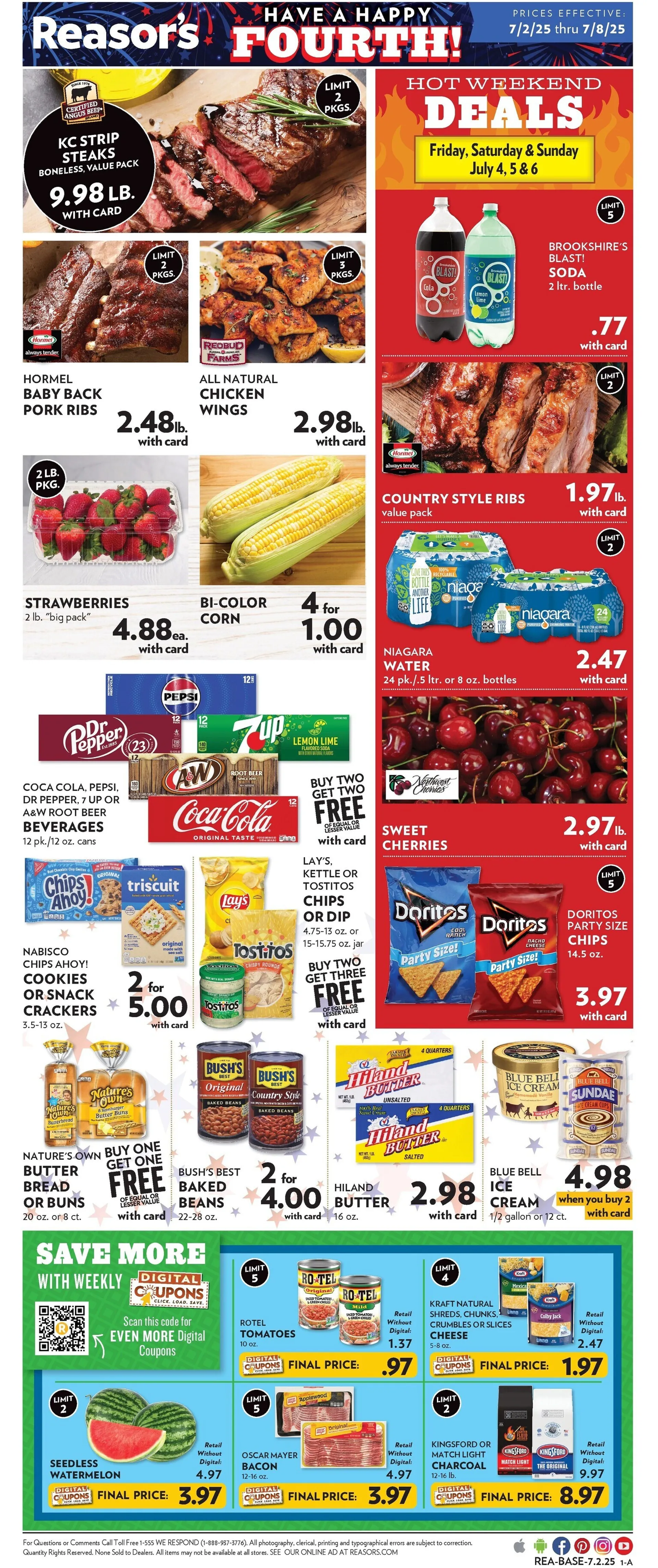 Weekly ad Reasor's Sales from July 2 to July 8 2025 - Page 