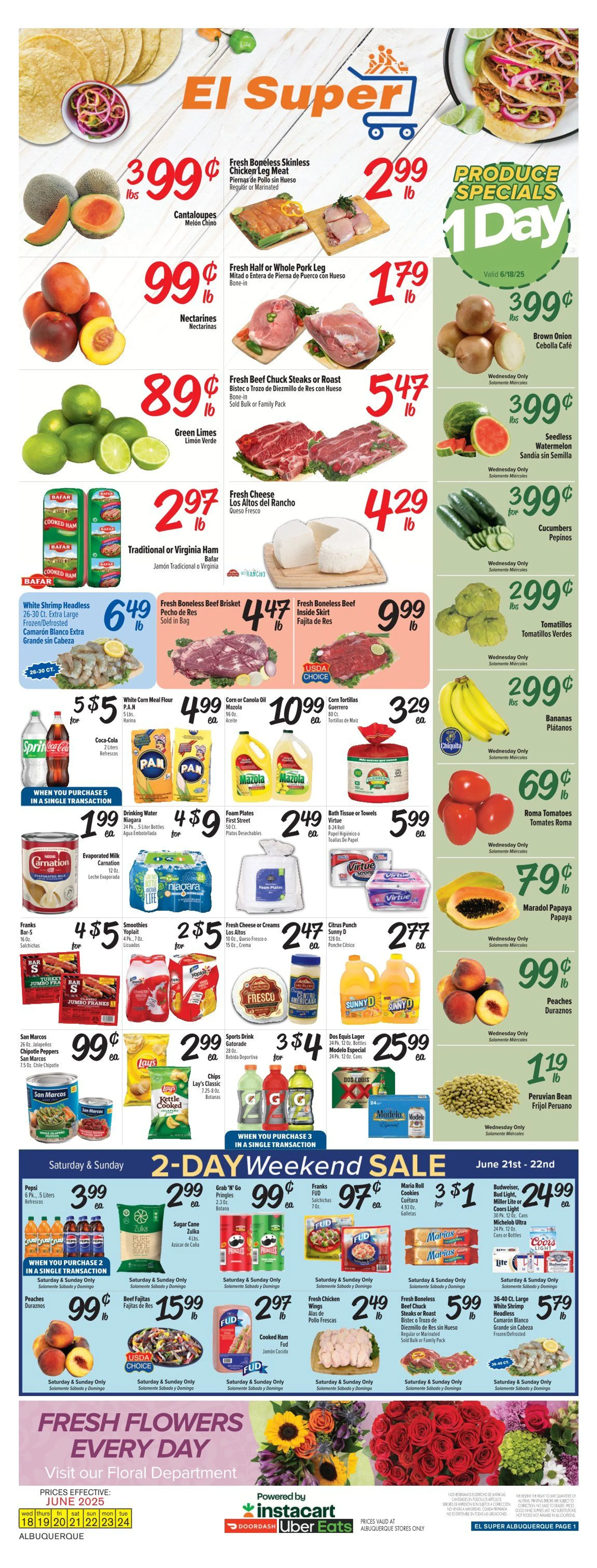 Weekly ad El Super Deals from June 18 to June 24 2025 - Page 1