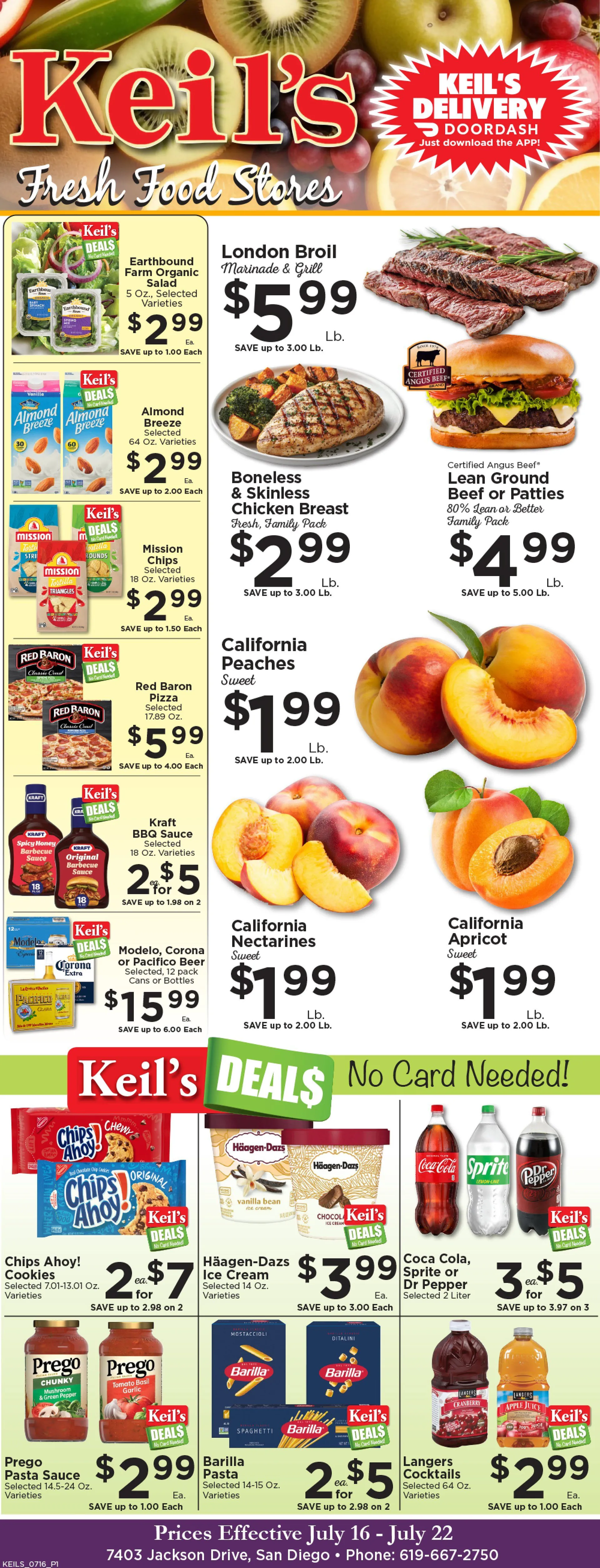 Weekly ad Keil's Fresh Food Stores Sales from July 16 to July 22 2025 - Page 1
